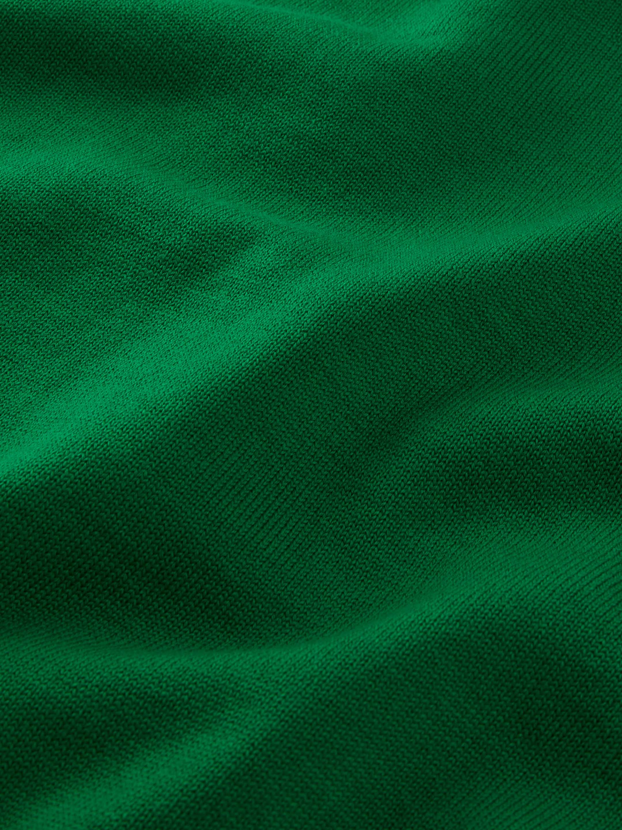 The Boxy Knitted Crewneck - Bottle Green - Image 6