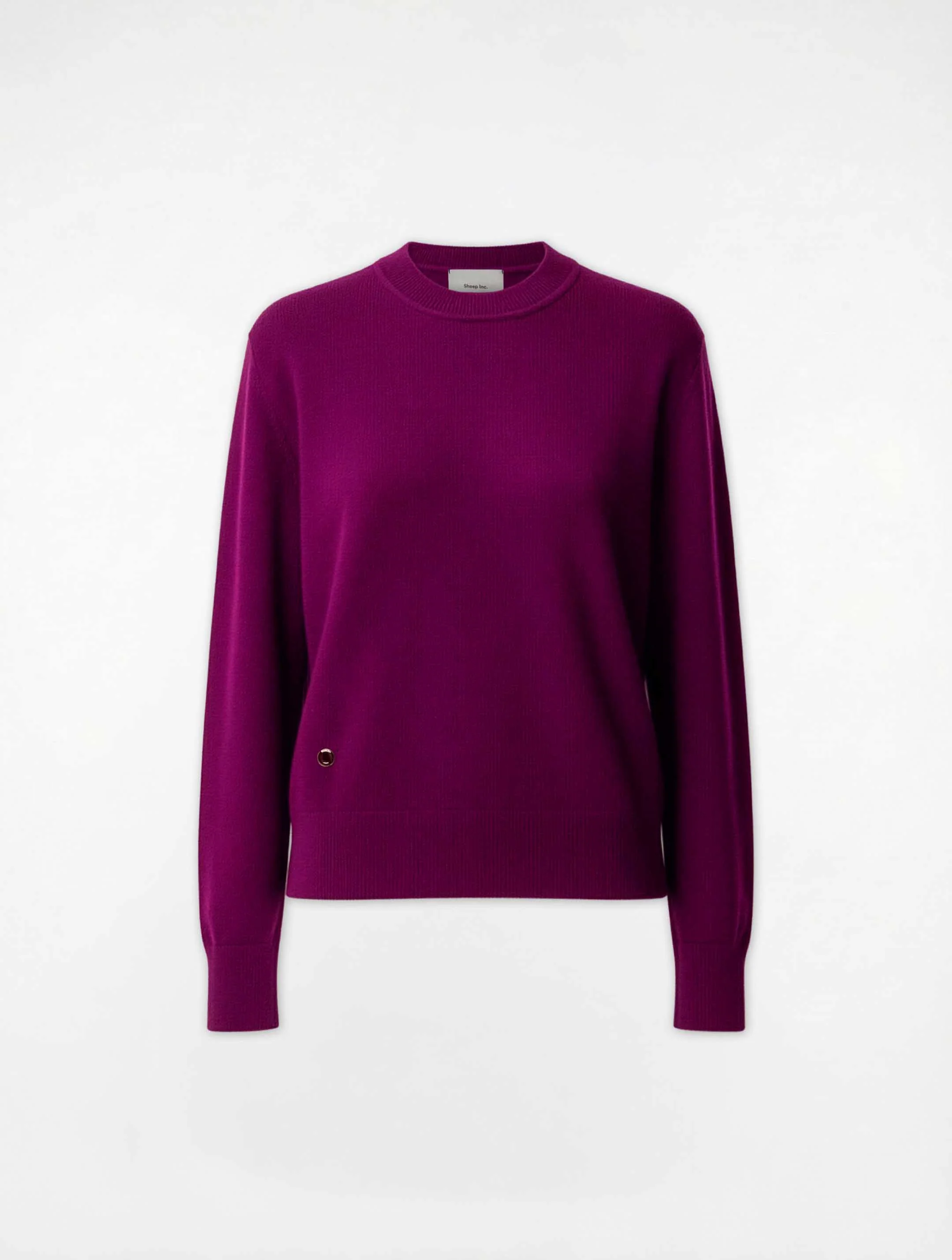 The Boxy Knitted Crewneck - Royal Purple - Image 5