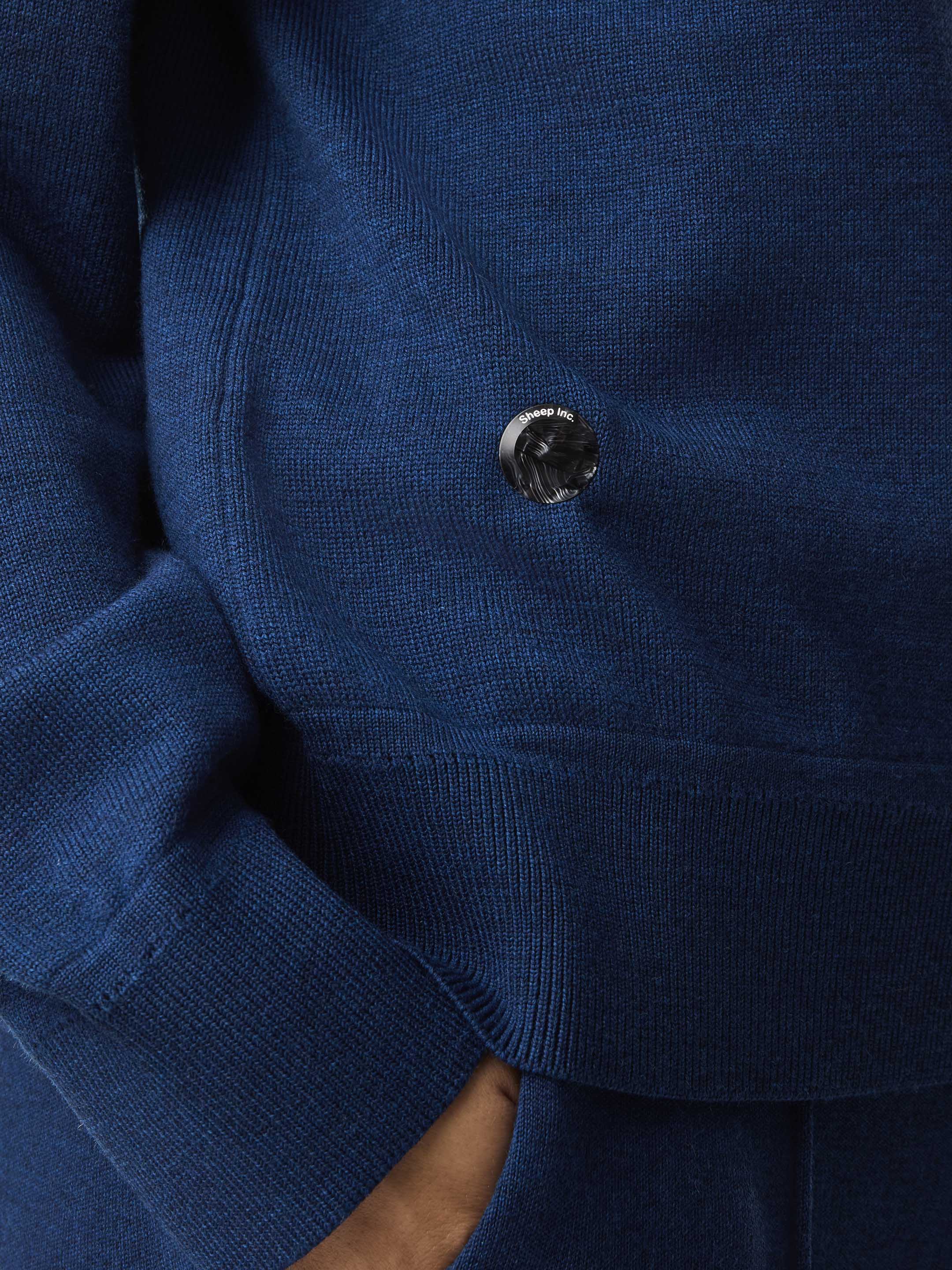 The Boxy Knitted Crewneck - Tasman Blue - Image 4
