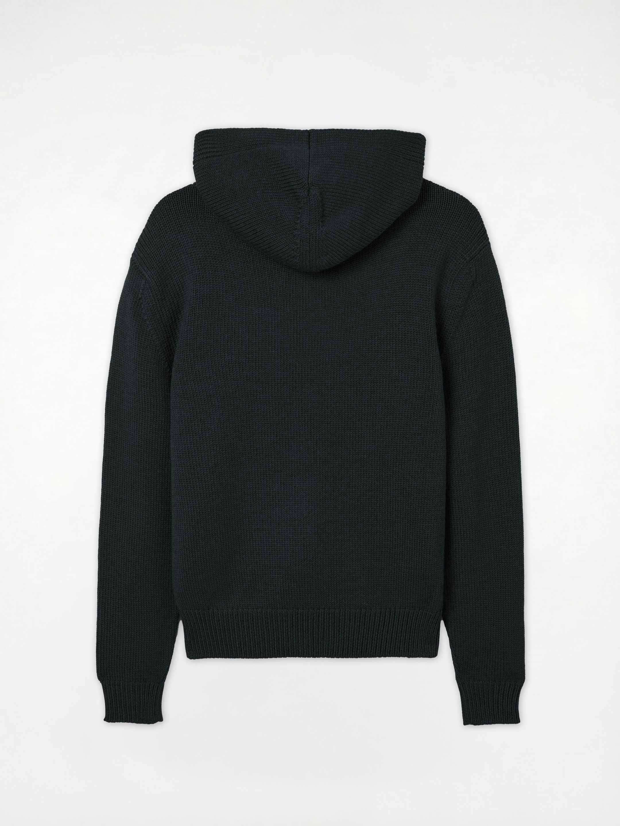 The Chunky Knit Hoodie - Forest Green - Image 4