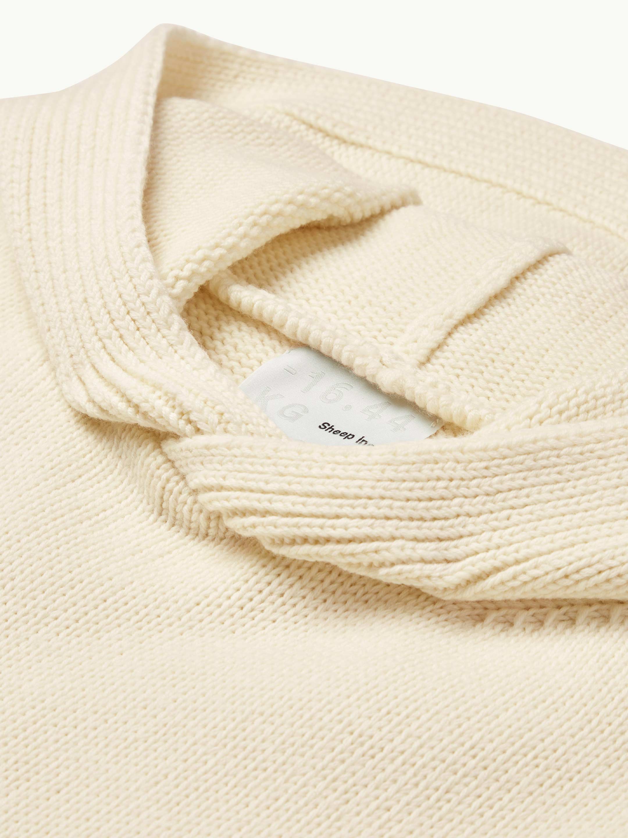 The Chunky Knit Hoodie - Raw White - Image 7