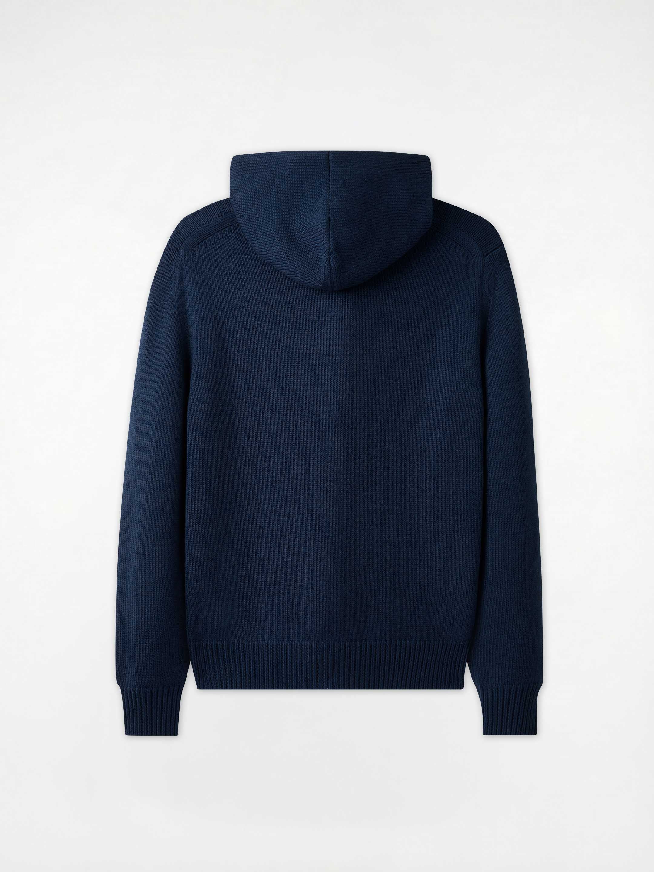 The Chunky Knit Zip Hoodie - Atlantic Blue - Image 5