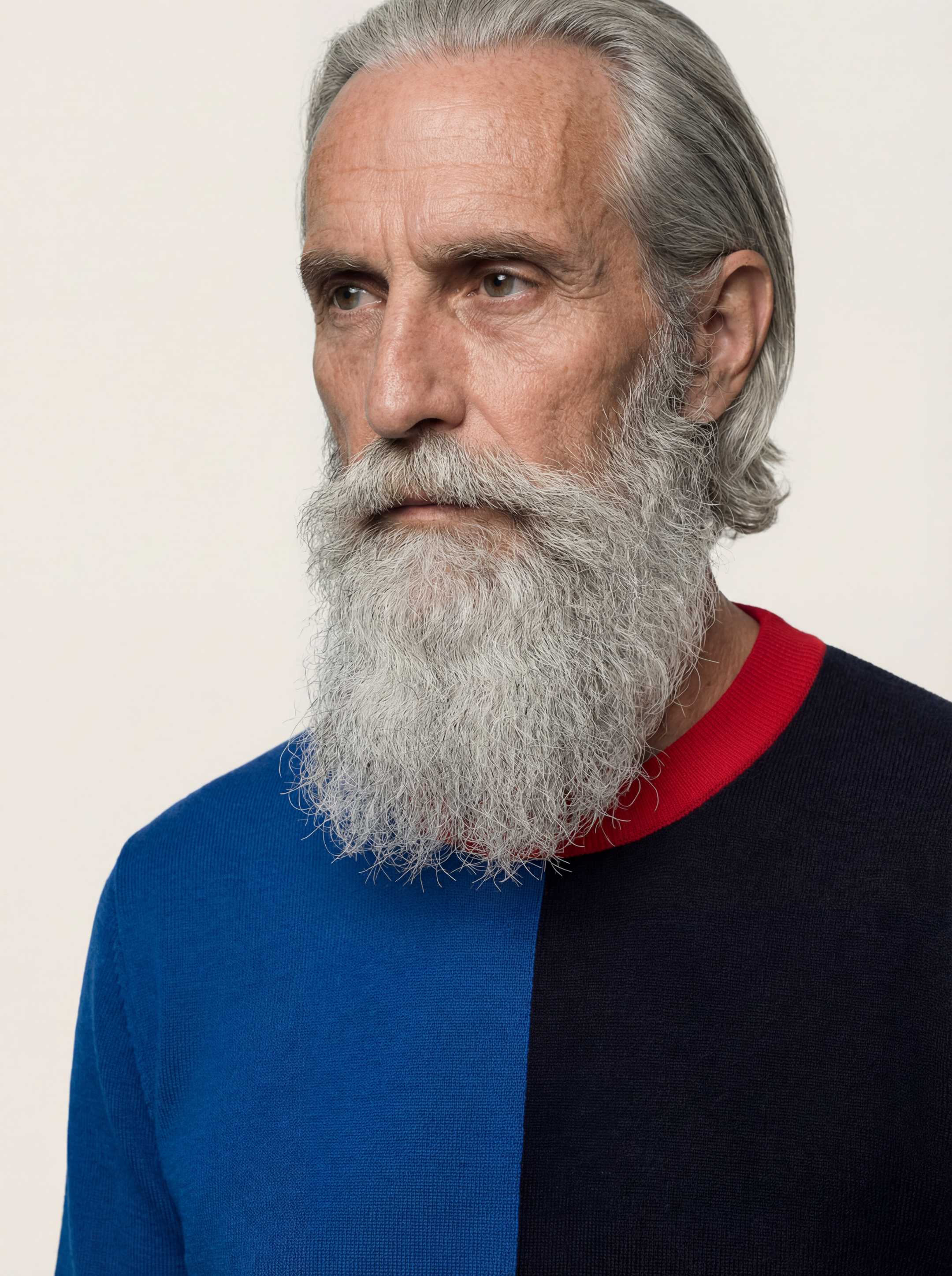 The Colourblock Crewneck - Pacific Blue - Image 5