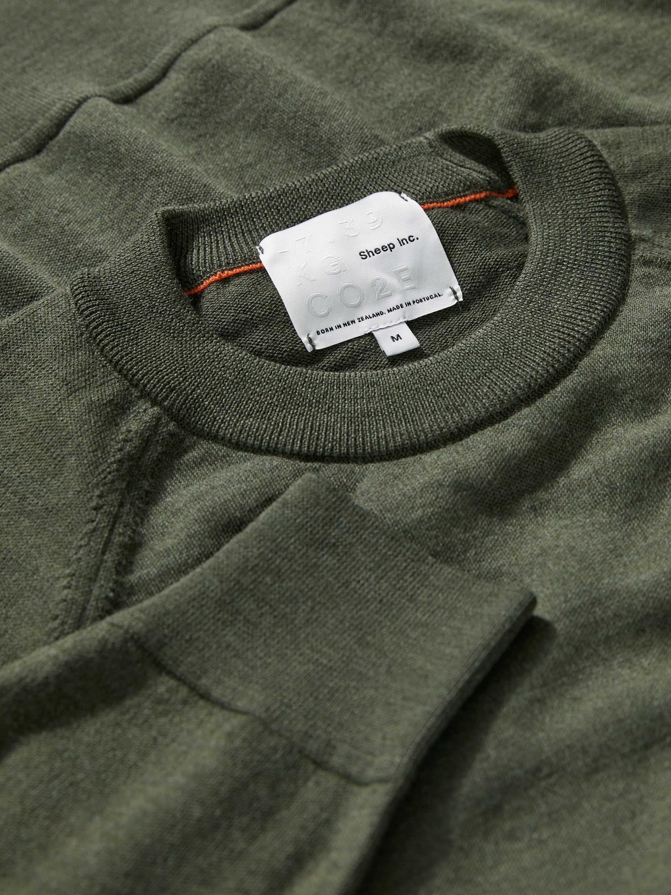 The Crewneck Light - Moss Green - Image 3