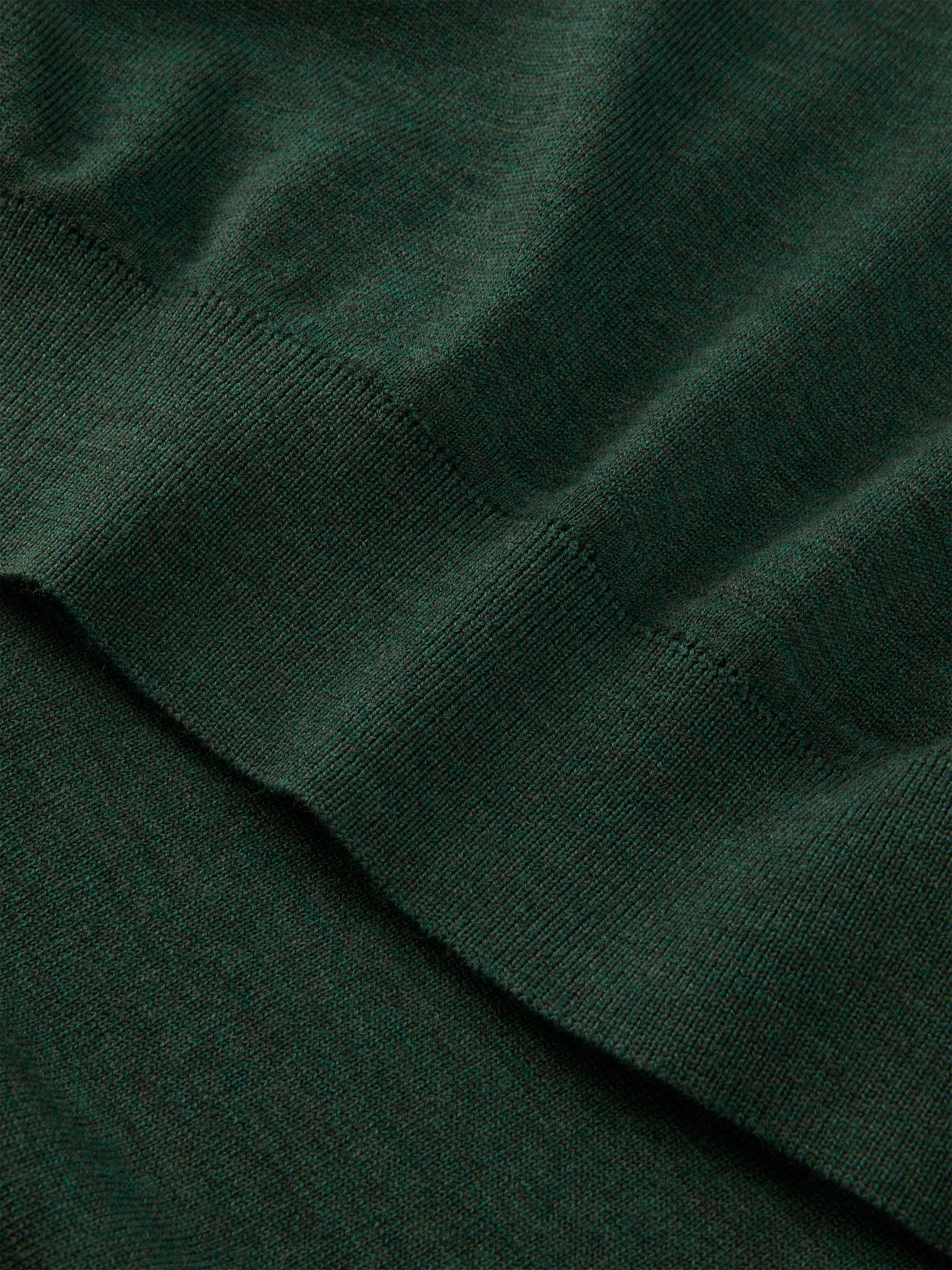 The Everyday Long Sleeve Polo Shirt - Emerald Green - Image 9