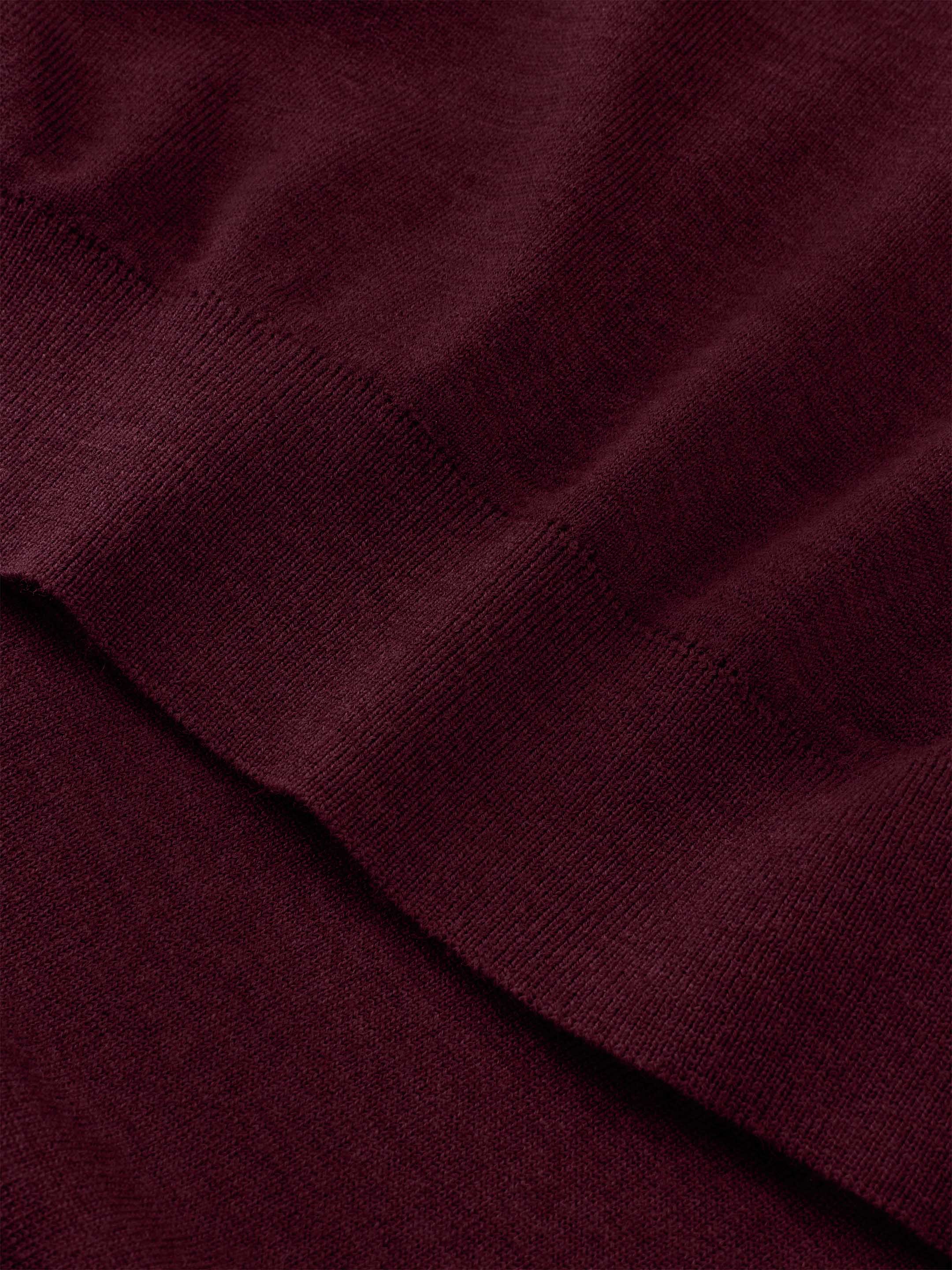 The Everyday Long Sleeve Polo Shirt - Konini Burgundy - Image 10