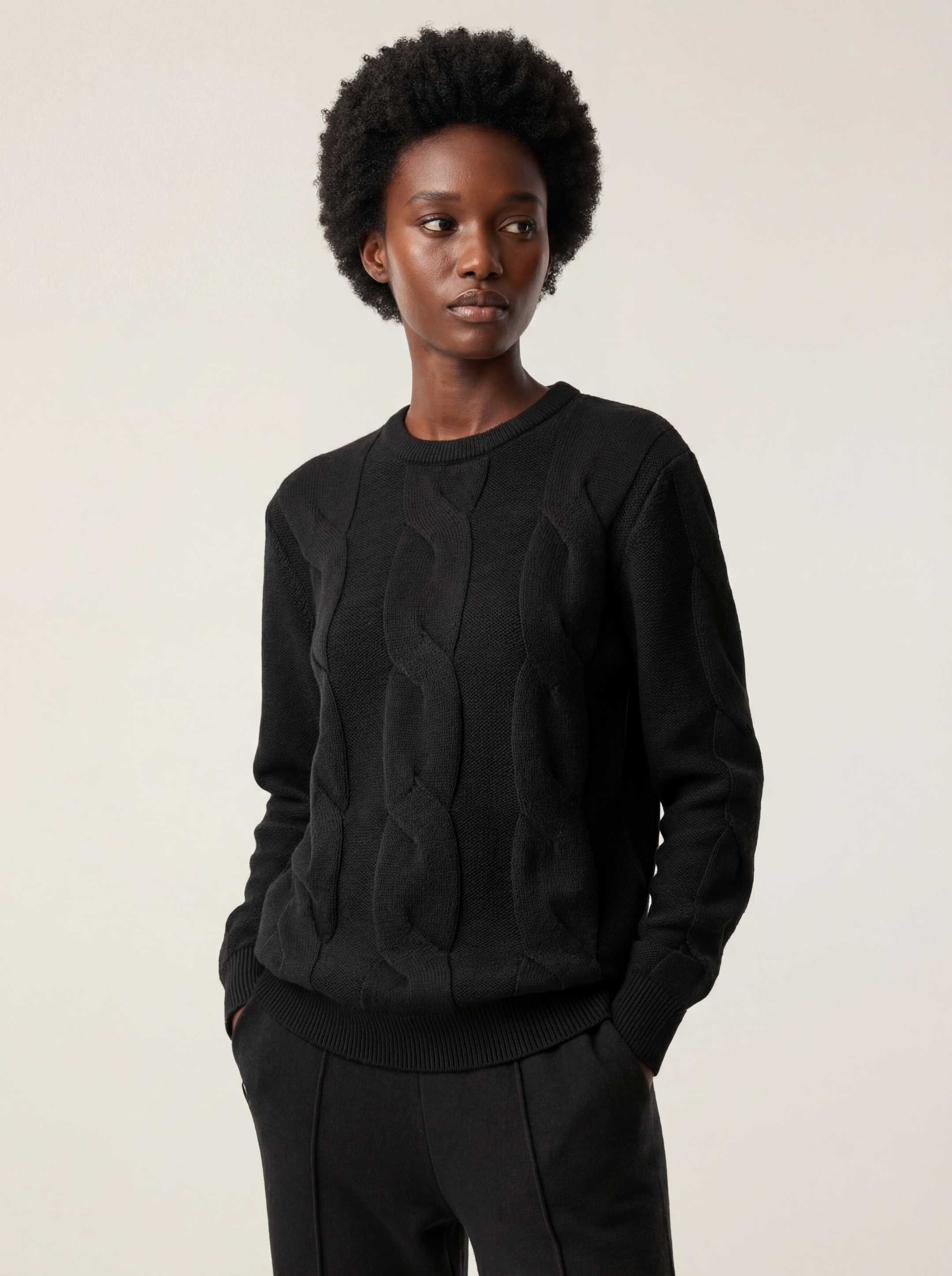 The Cable Knit - Anthracite Black - Image 4