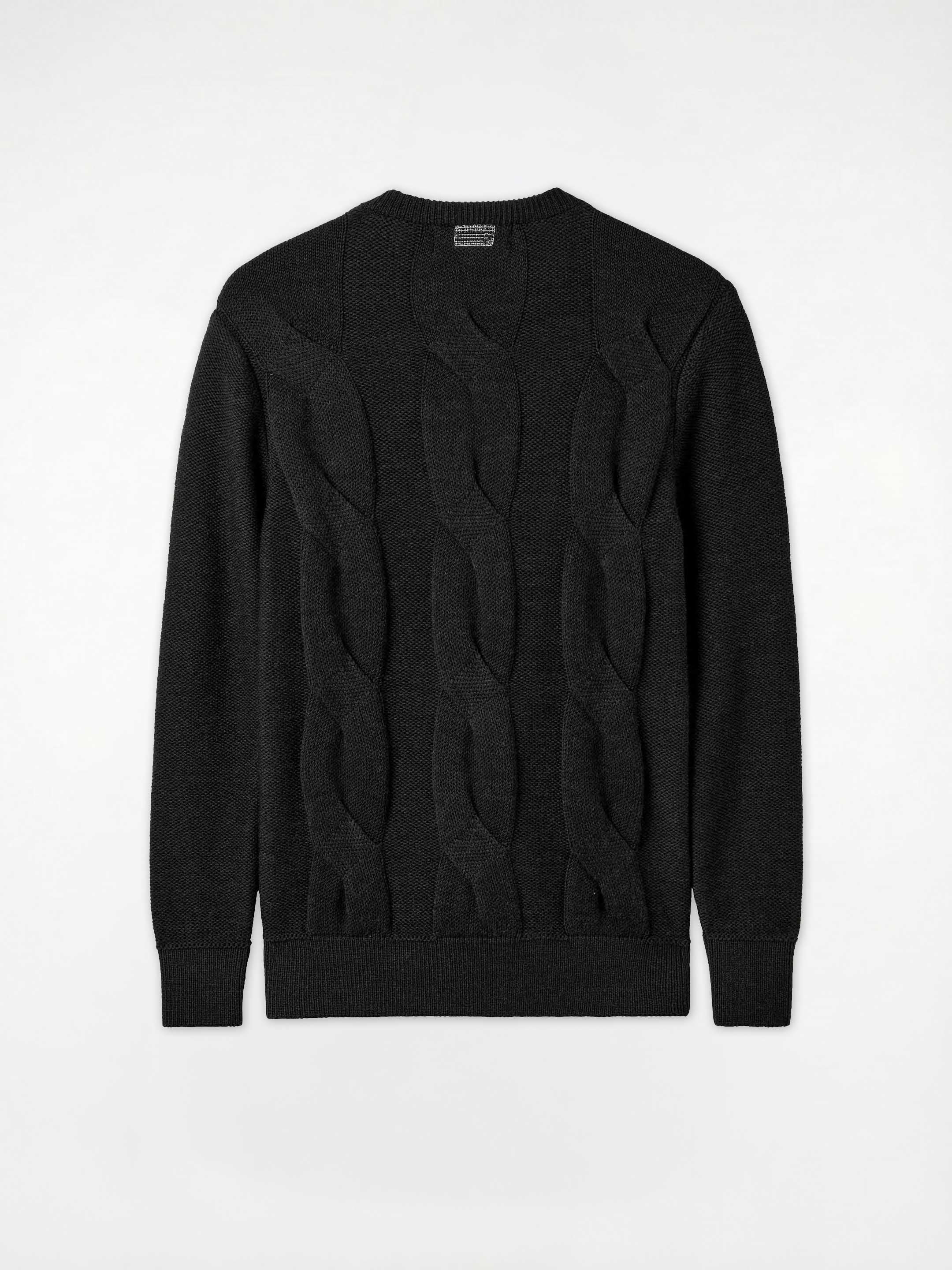 The Cable Knit - Anthracite Black - Image 6