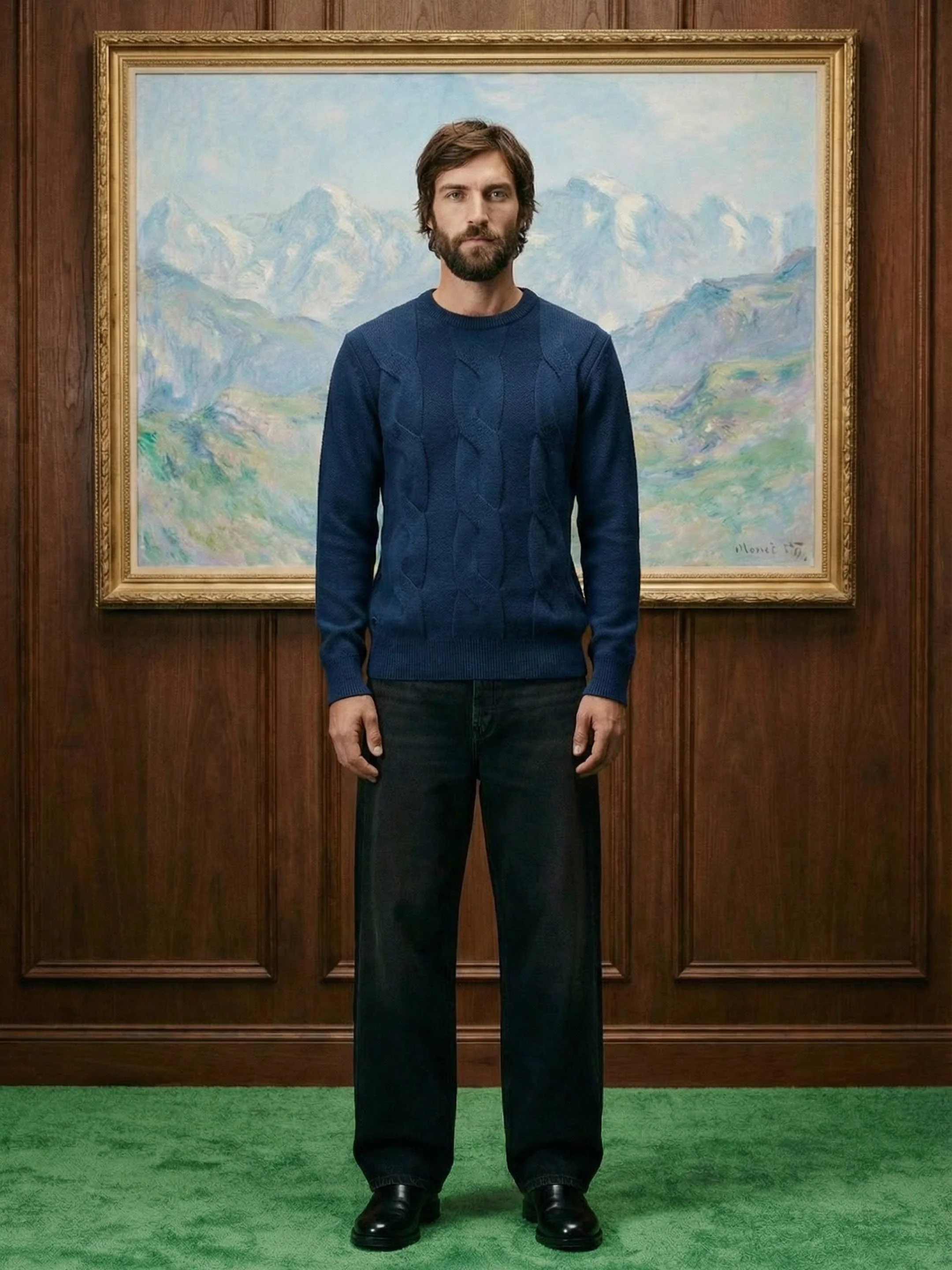 The Cable Knit - Atlantic Blue - Image 3