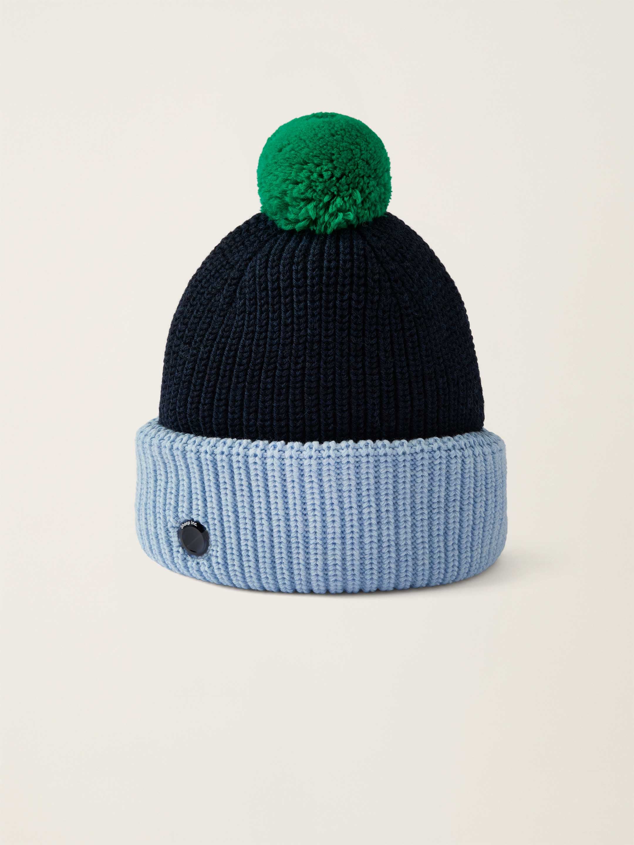 The Iconic Bobble Beanie - Pacific Blue - Image 3