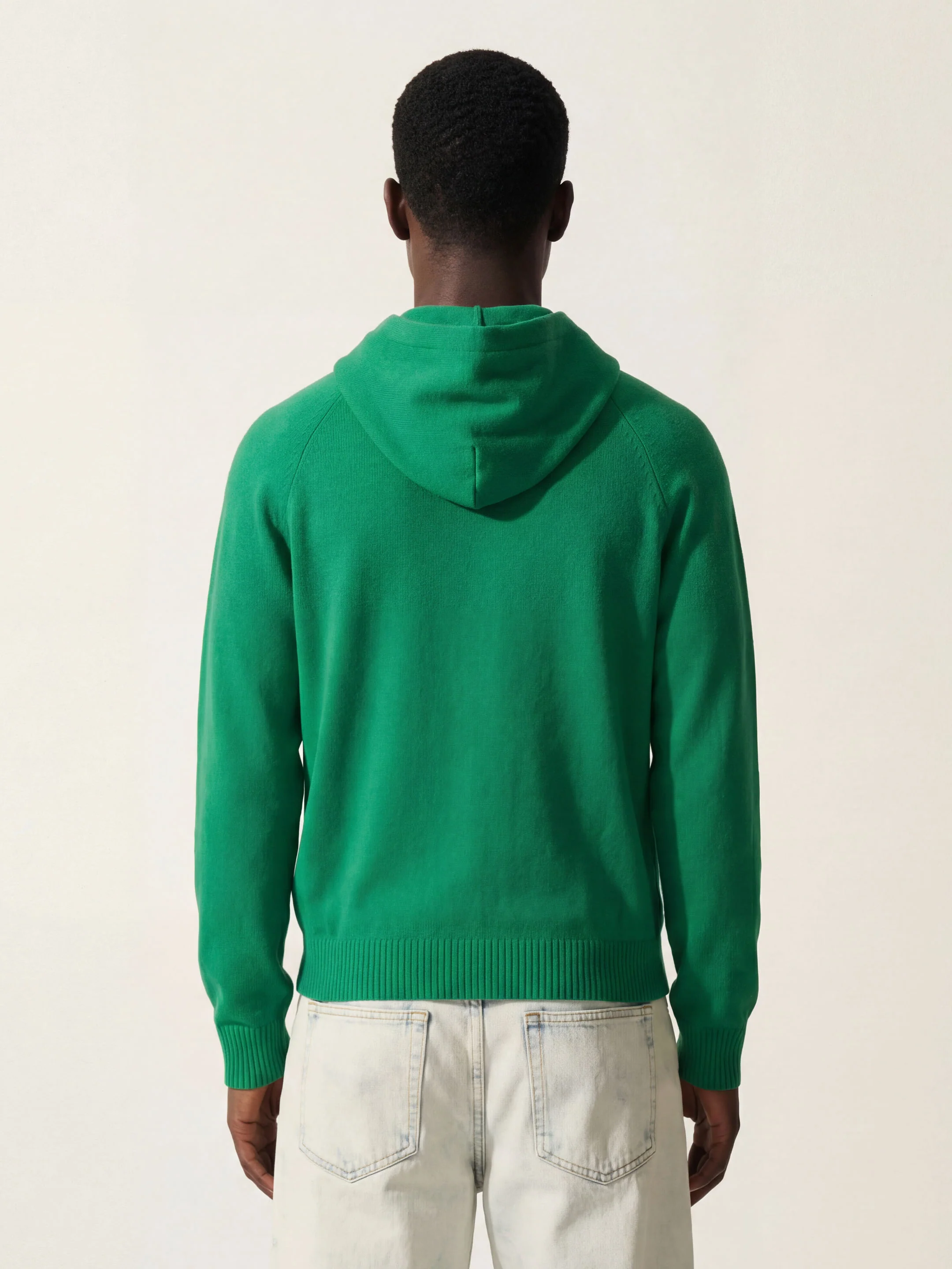 The Knitted Hoodie - Bottle Green - Image 5