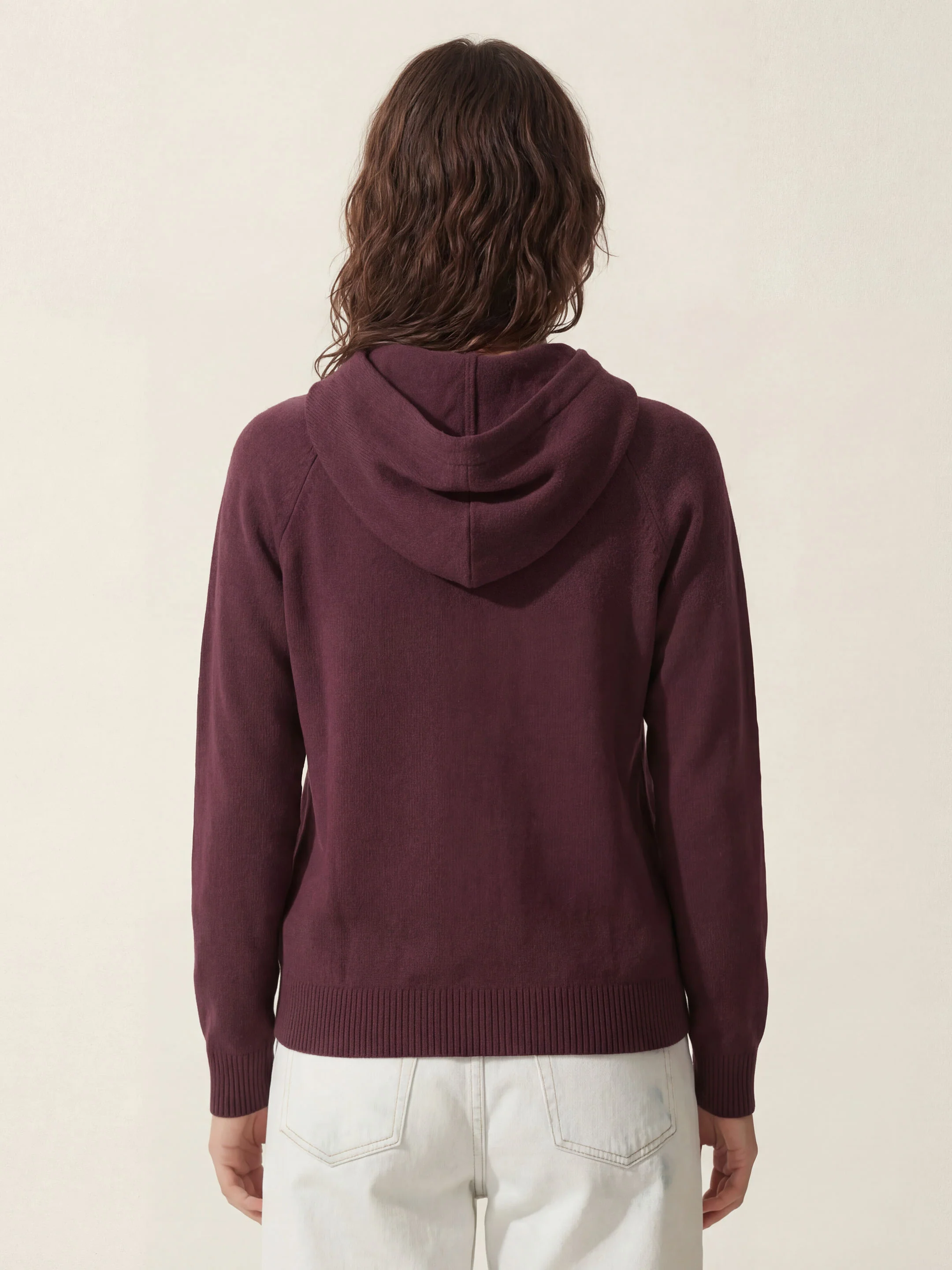 The Knitted Hoodie - Konini Burgundy - Image 4