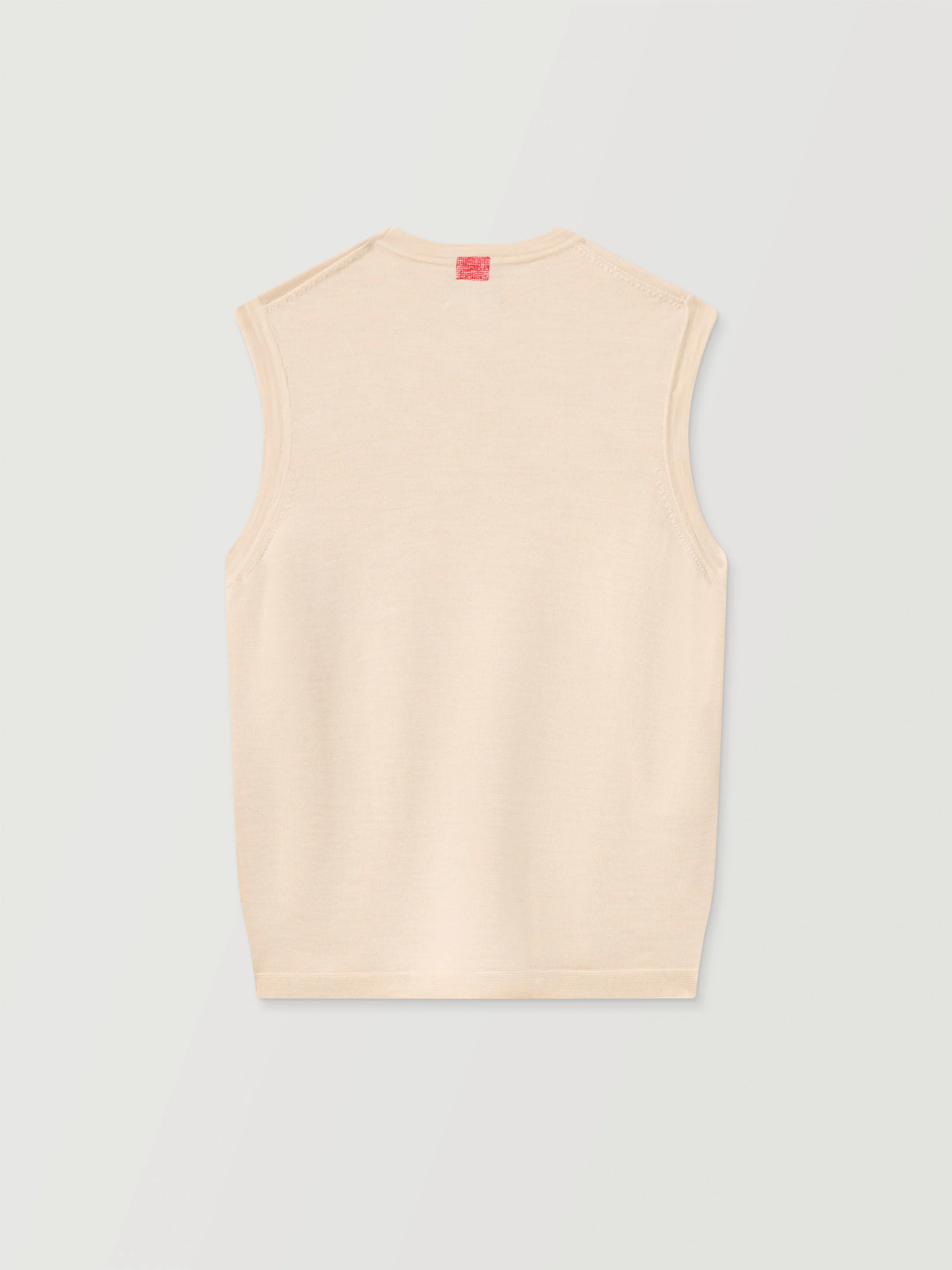 The Knitted Vest - Almond White - Image 4