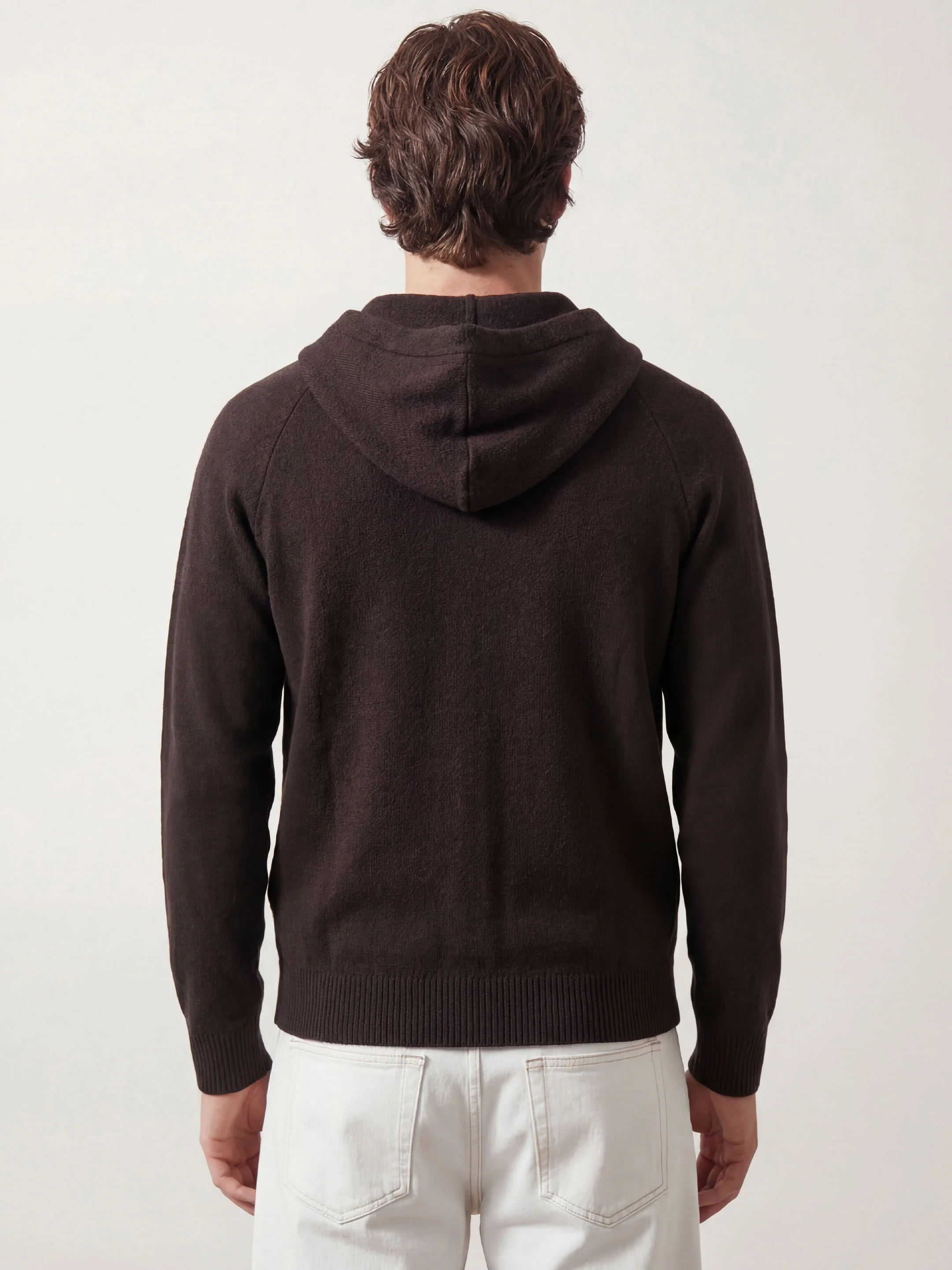The Knitted Zip Hoodie - Anthracite Black - Image 3