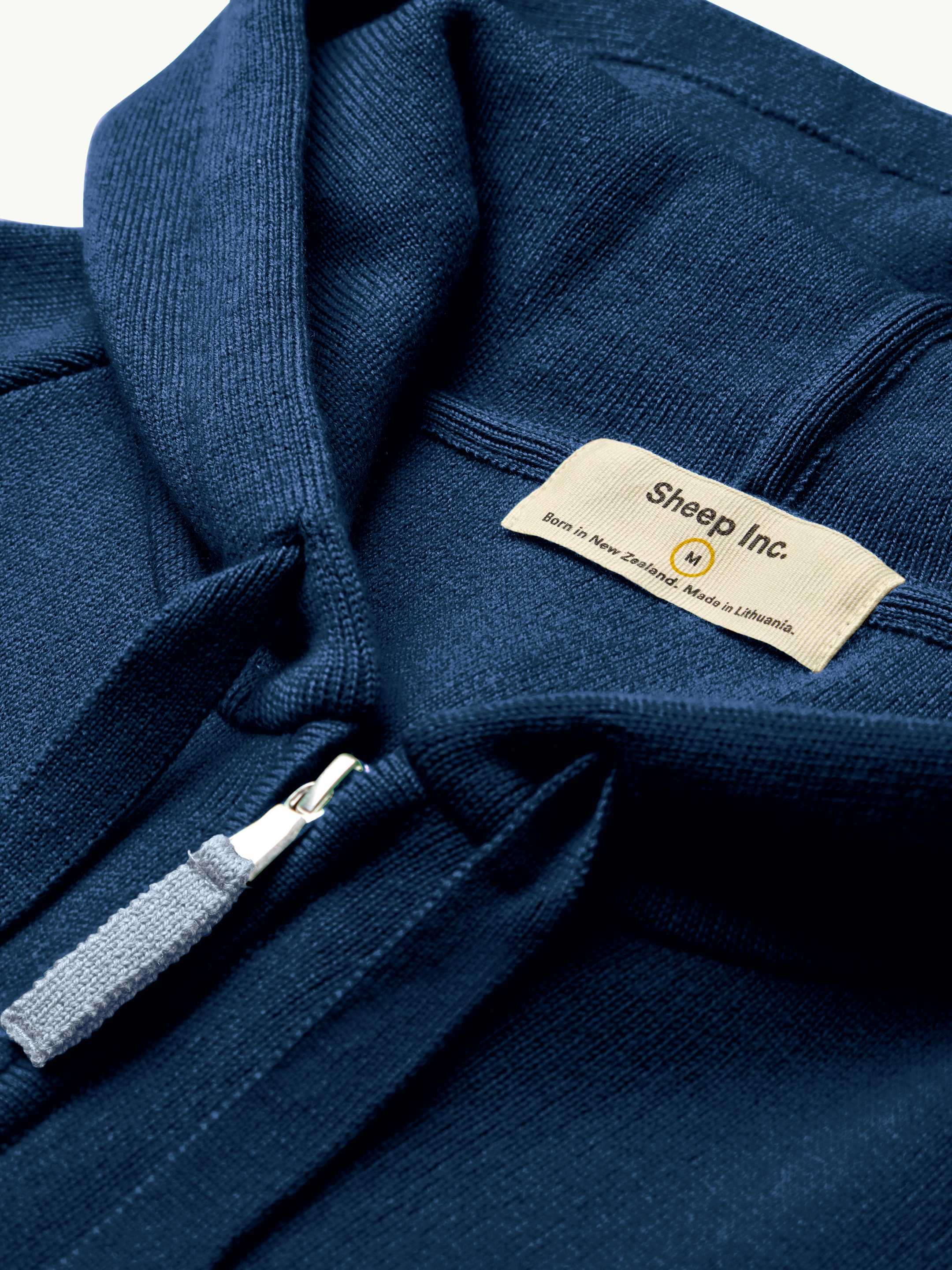 The Knitted Zip Hoodie - Tasman Blue - Image 6