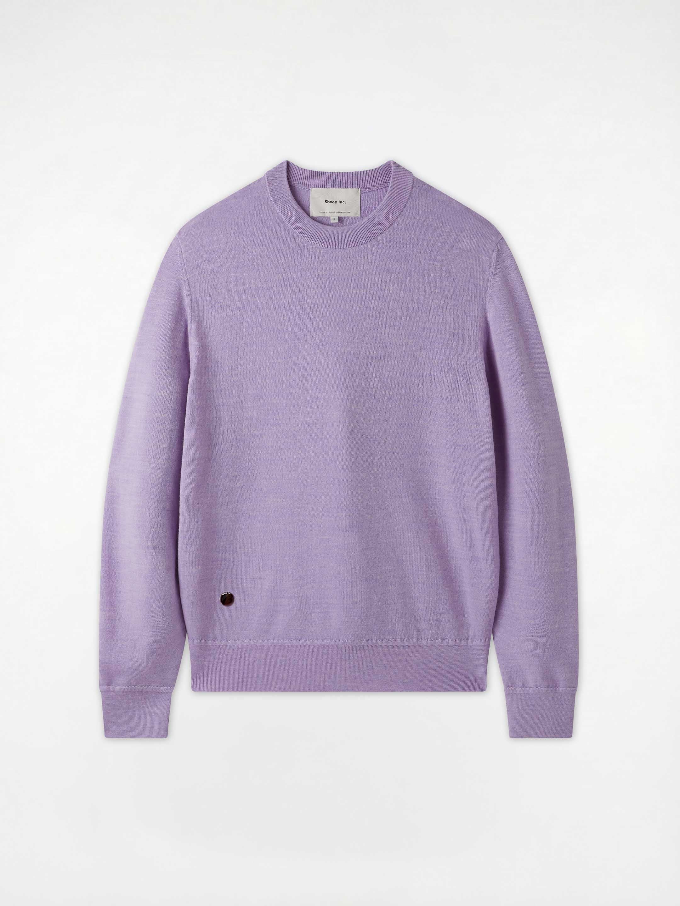 The Fine Knit Crewneck - Lupin Lilac - Image 4
