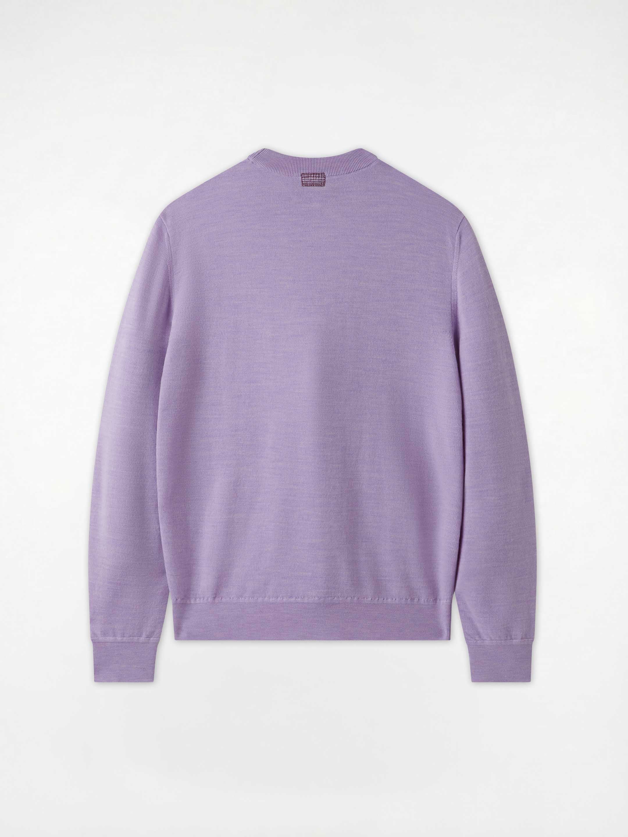 The Fine Knit Crewneck - Lupin Lilac - Image 5