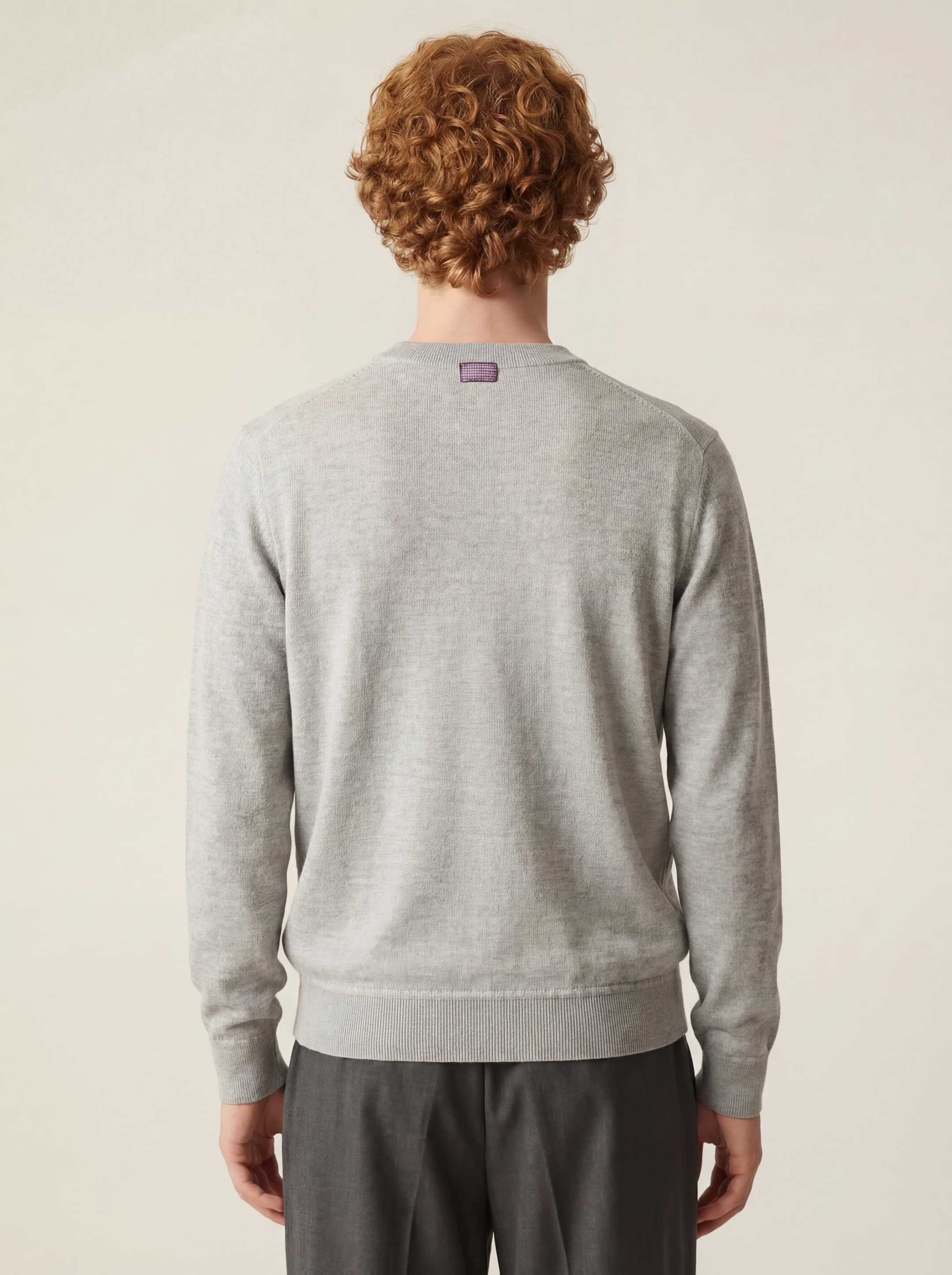 The Fine Knit Crewneck - Moon Grey - Image 2