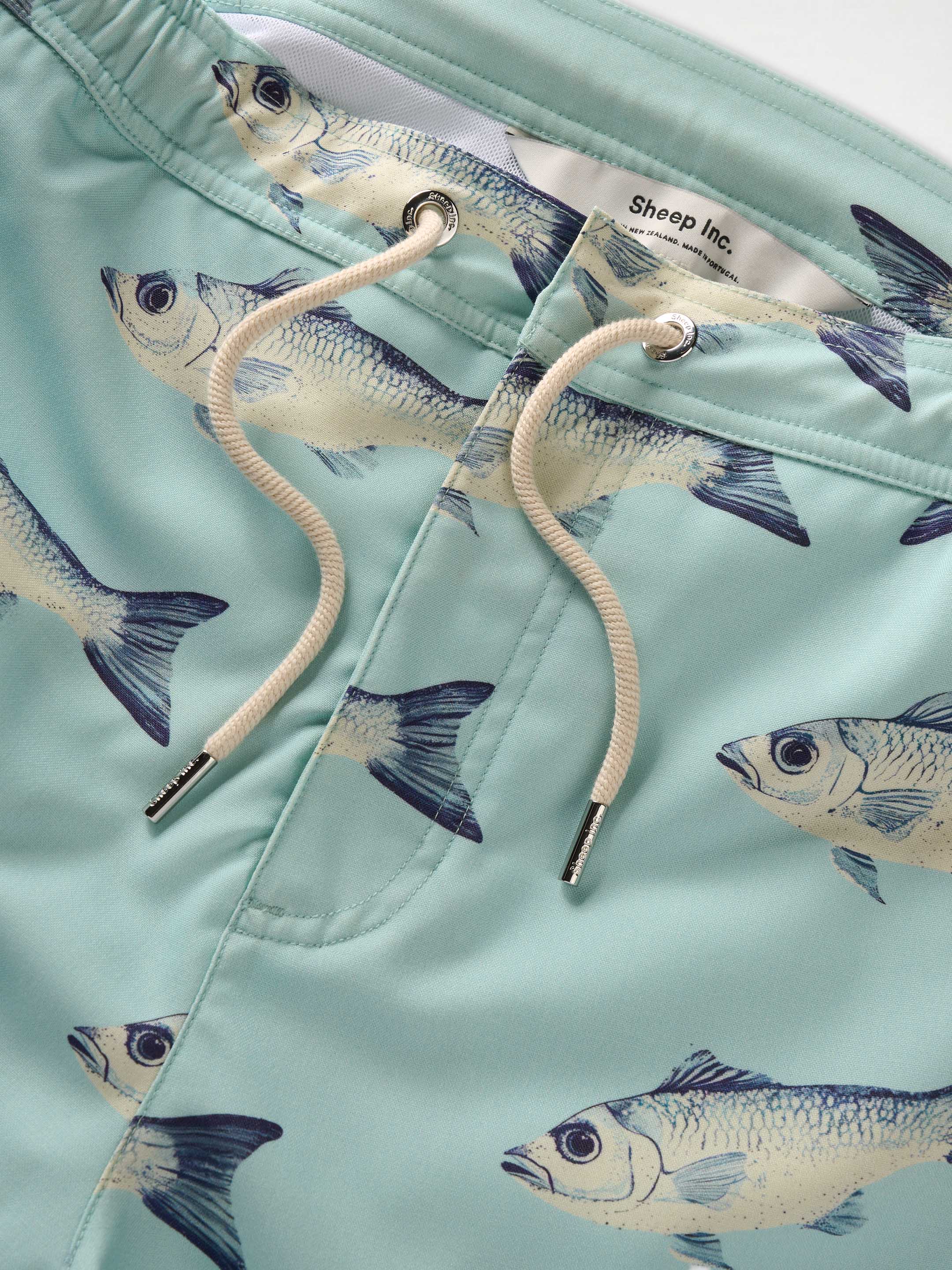 The Merino Swim Shorts - Blue Fish - Image 4