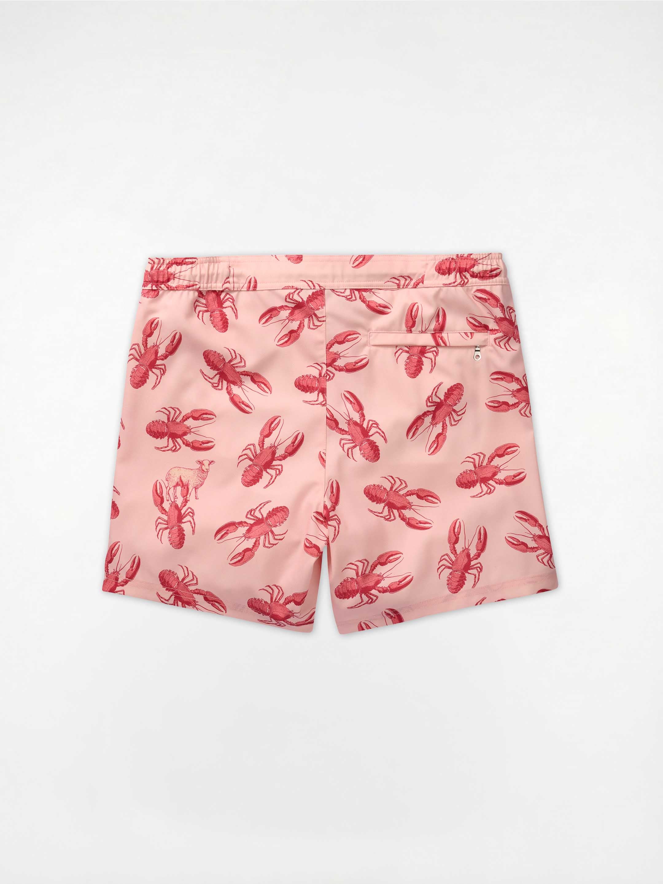 The Merino Swim Shorts - Pink Lobster - Image 4