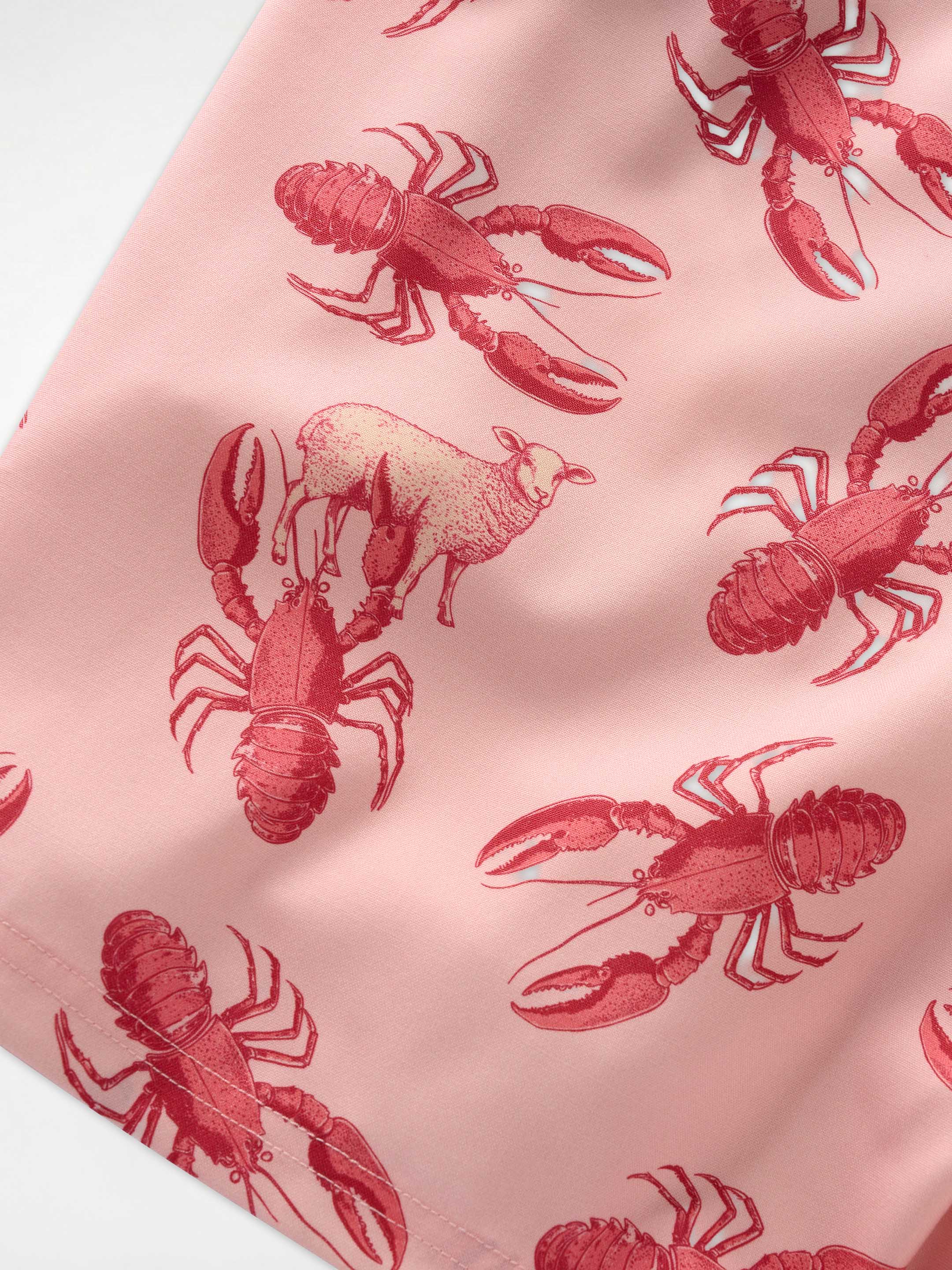 The Merino Swim Shorts - Pink Lobster - Image 6