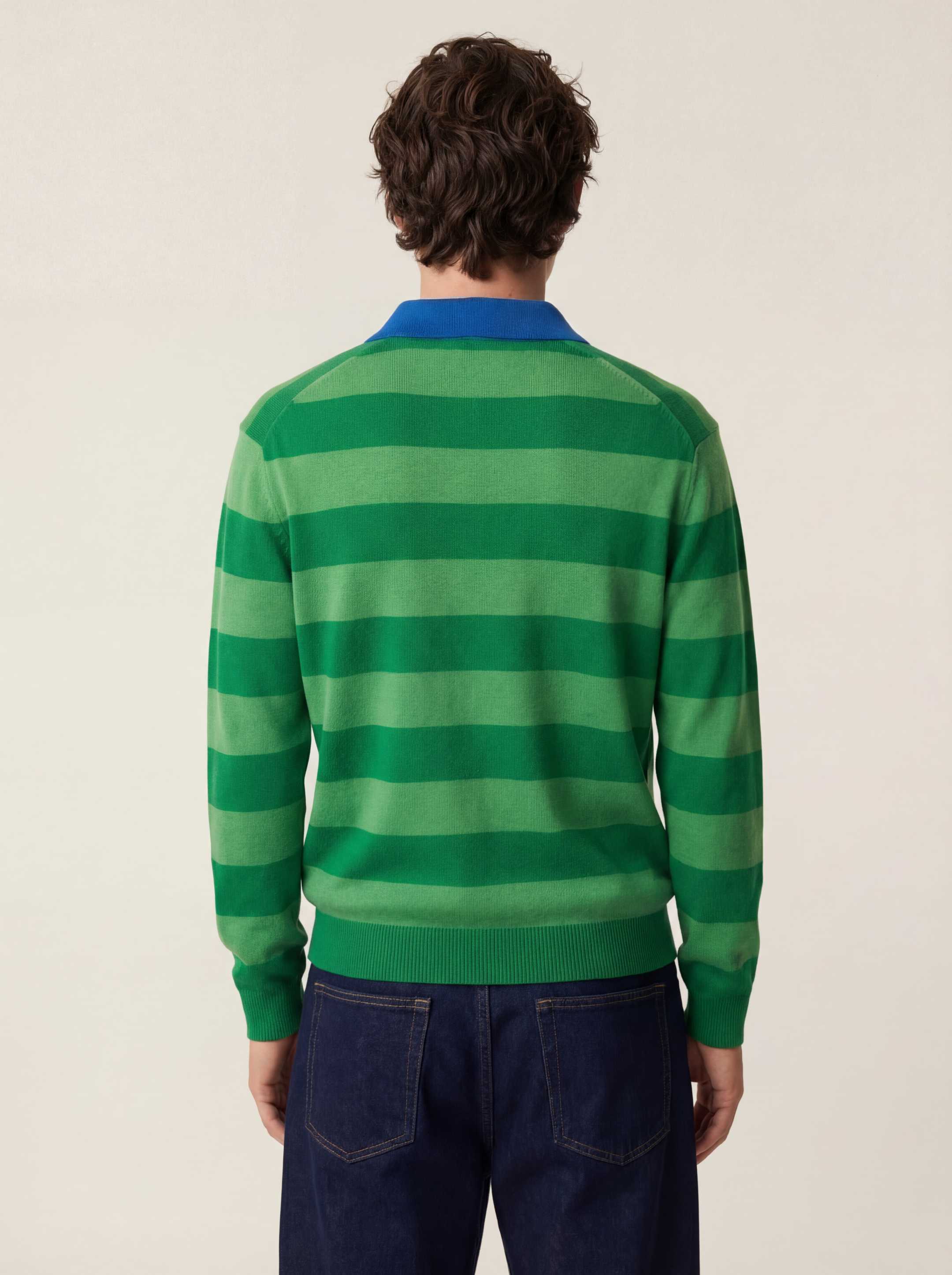 The Rugby Polo - Bottle Green - Image 3