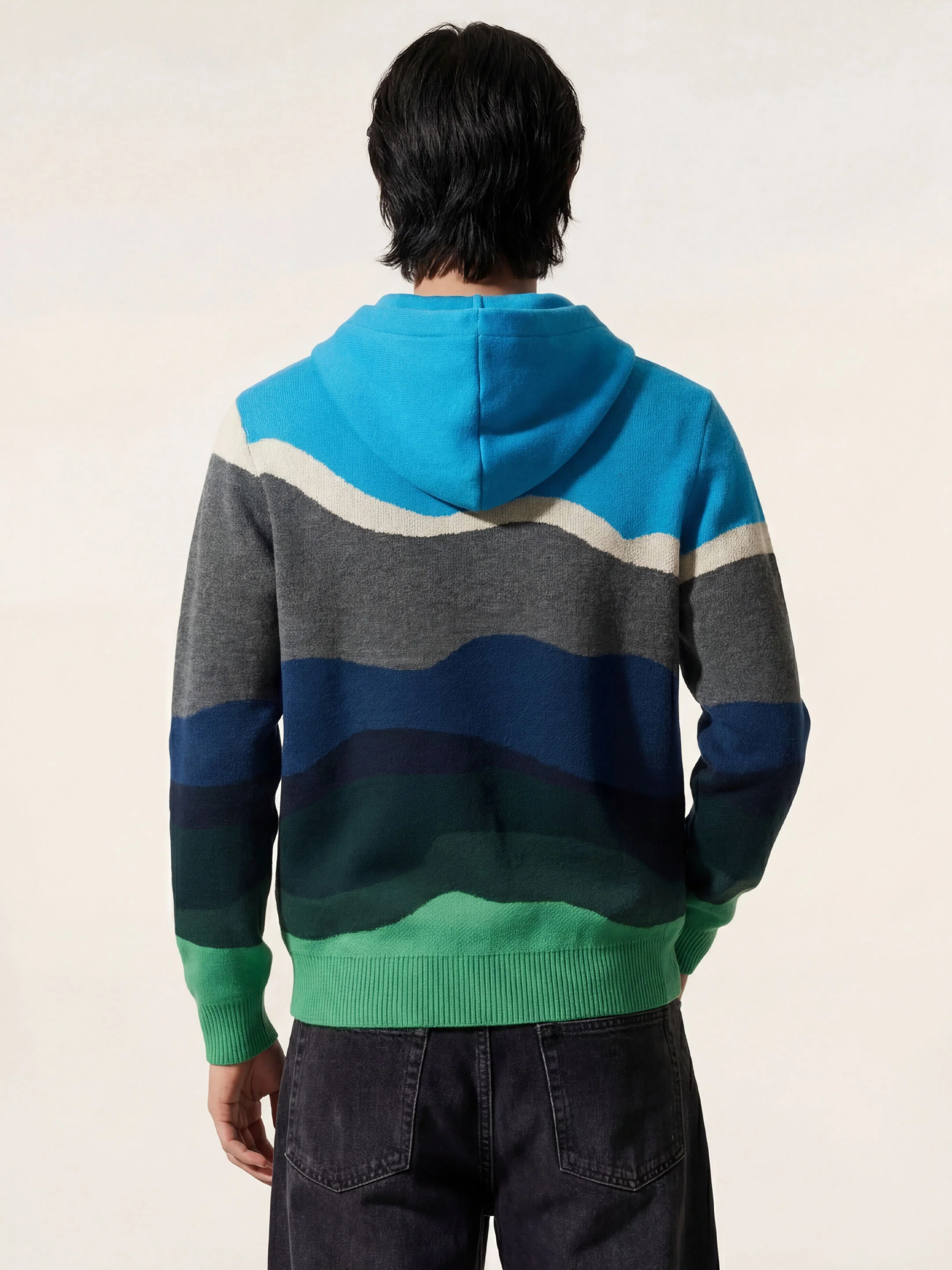 The Sheepscape Hoodie - Turquoise Blue - Image 4