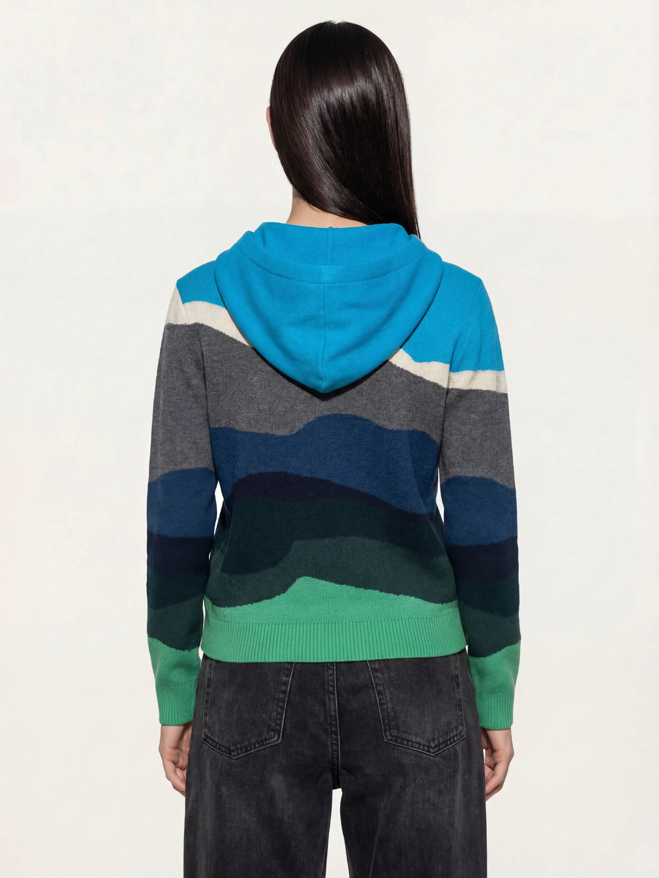 The Sheepscape Hoodie - Turquoise Blue - Image 5