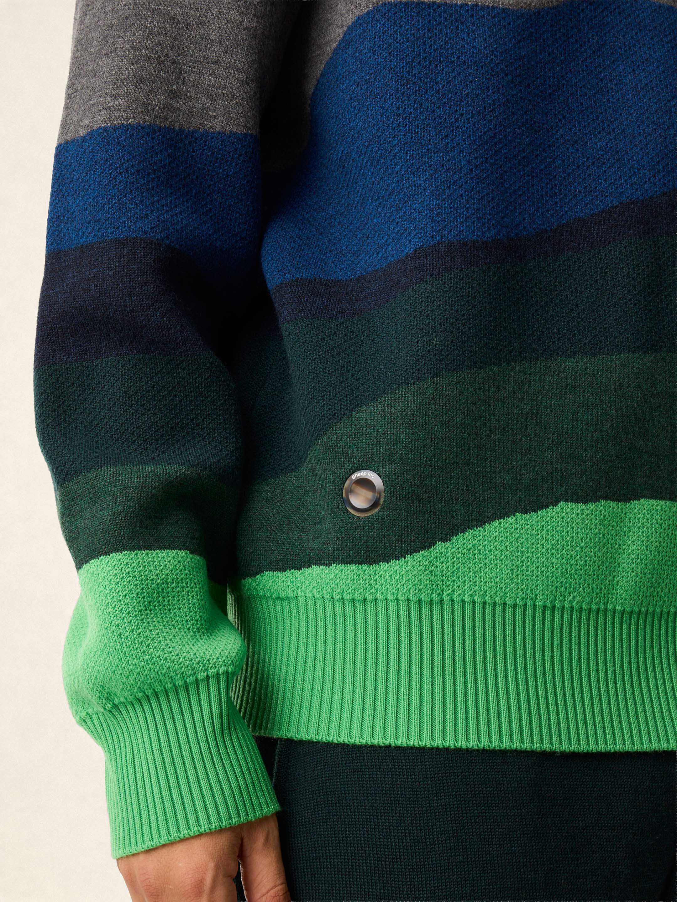 The Sheepscape Hoodie - Turquoise Blue - Image 6