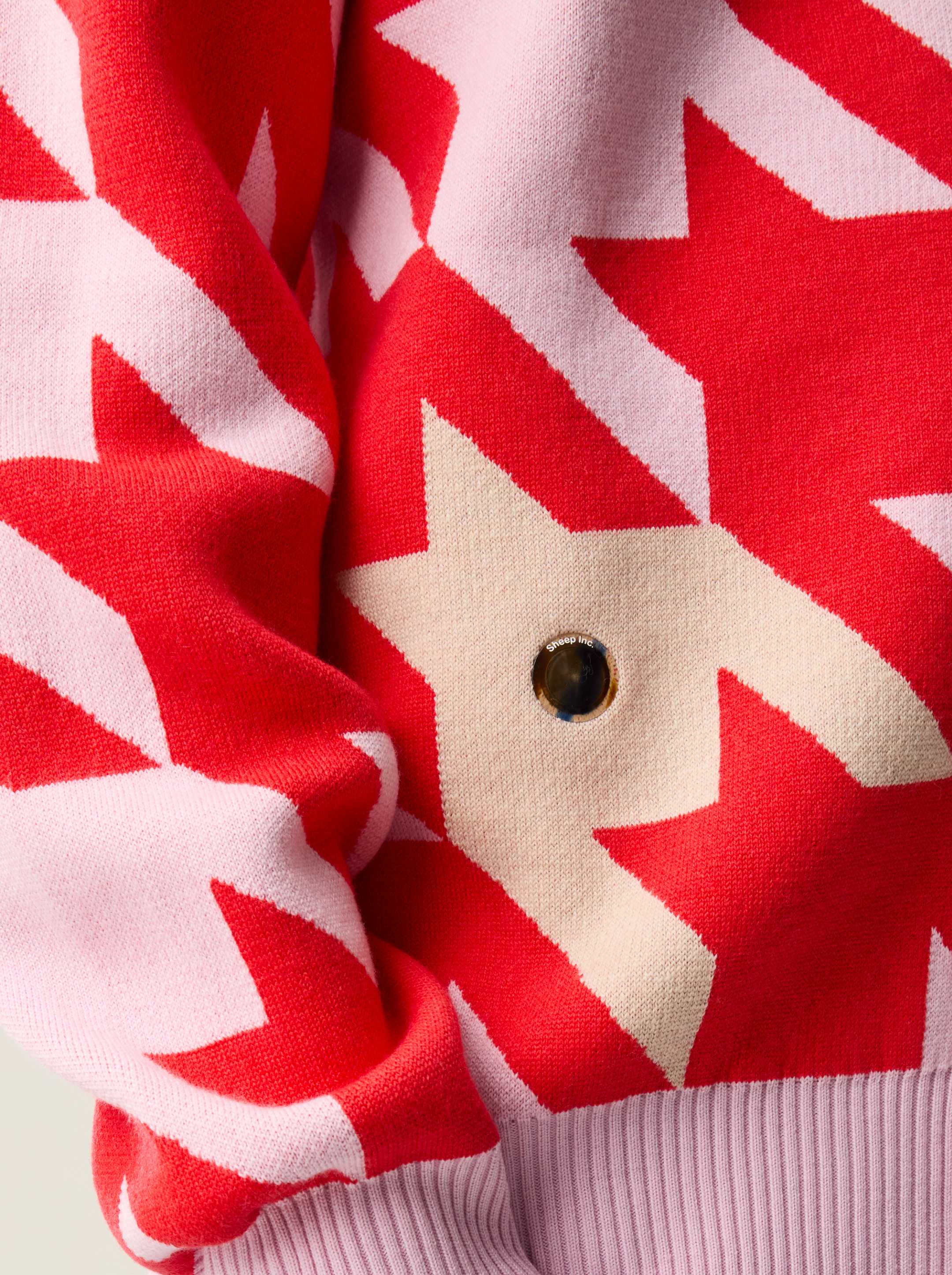 The Sheepstooth Cardigan - Candyfloss Pink - Image 6