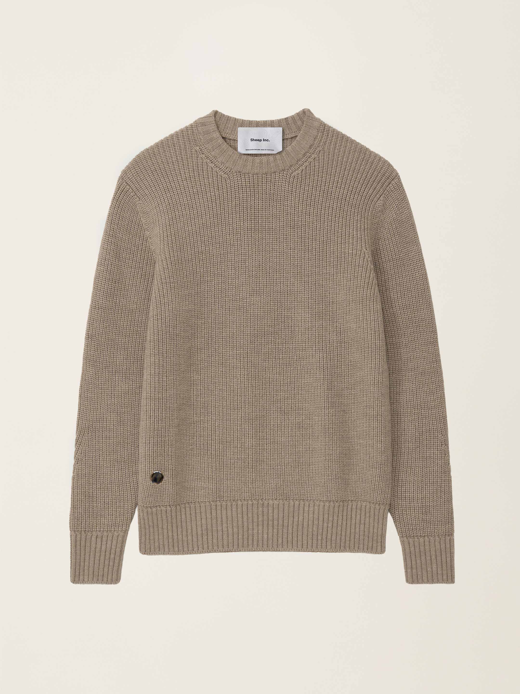 The Shepherd's Knit Crewneck - Fawn Brown - Image 3