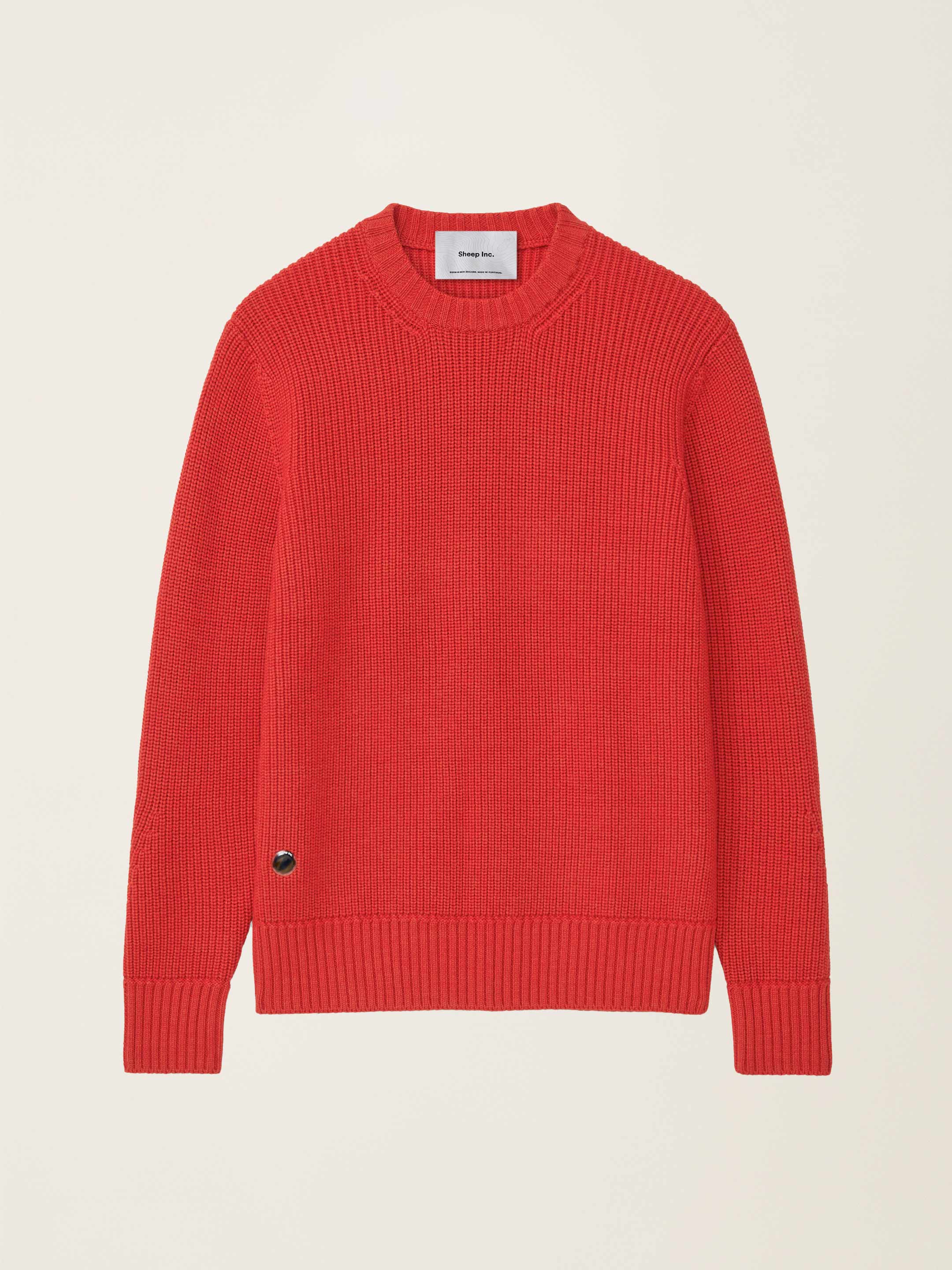 The Shepherd's Knit Crewneck - Tomato Red - Image 3