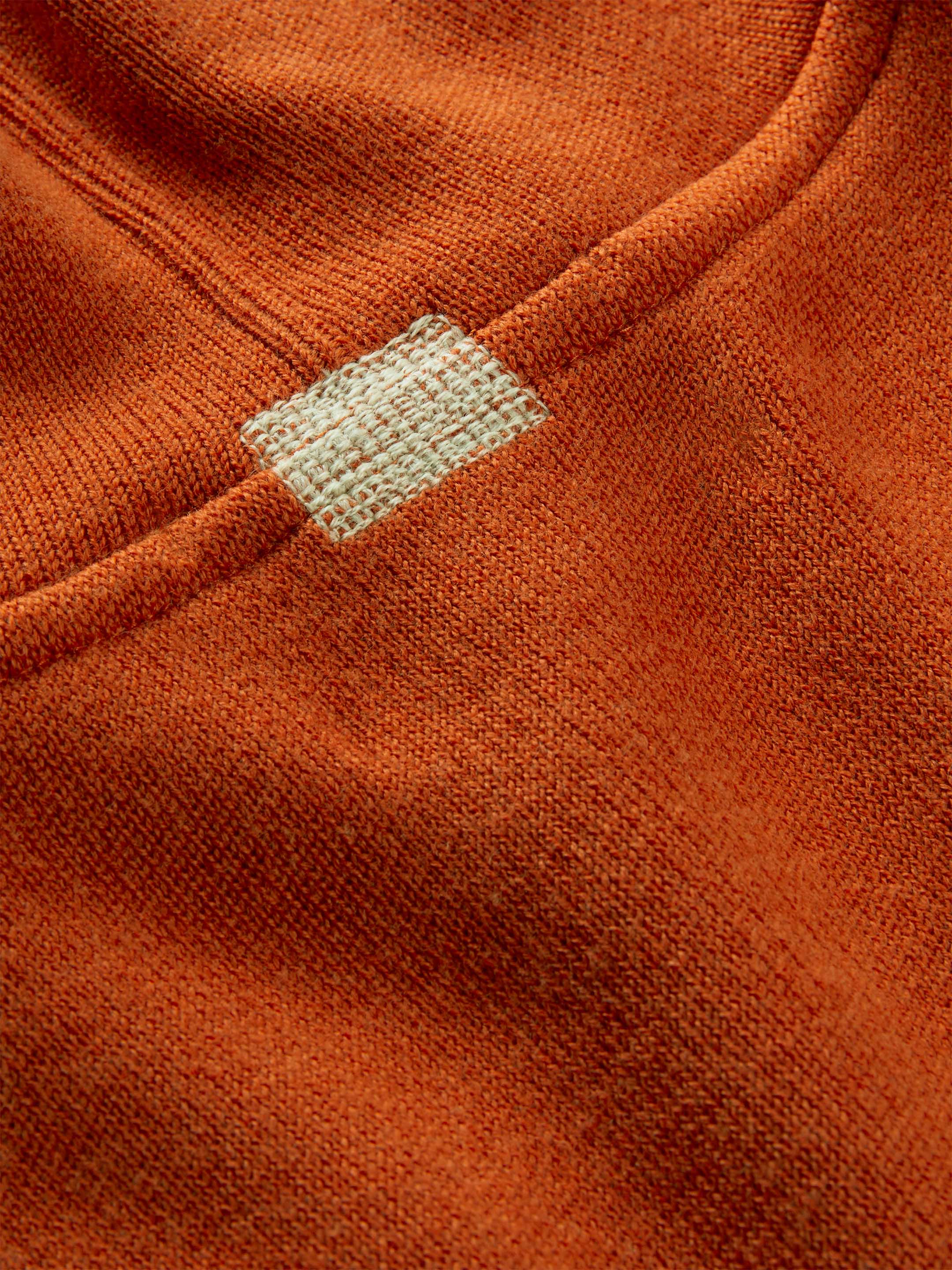 The Signature Merino Hoodie - Burnt Orange - Image 7