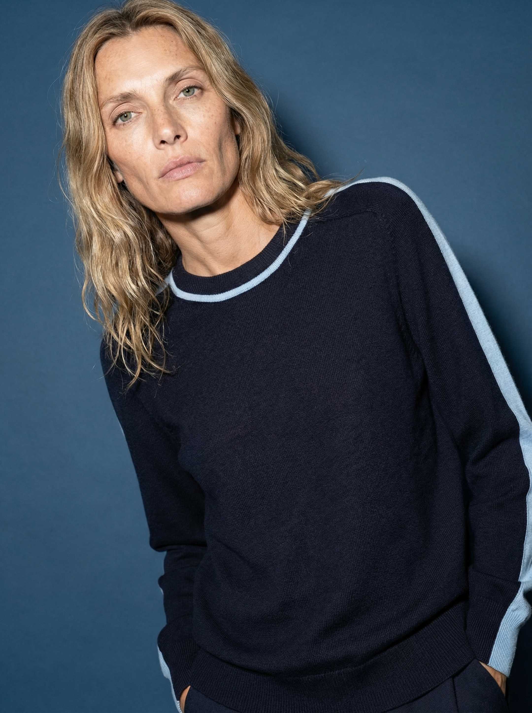 The Silhouette Crewneck - Pacific Blue - Image 2