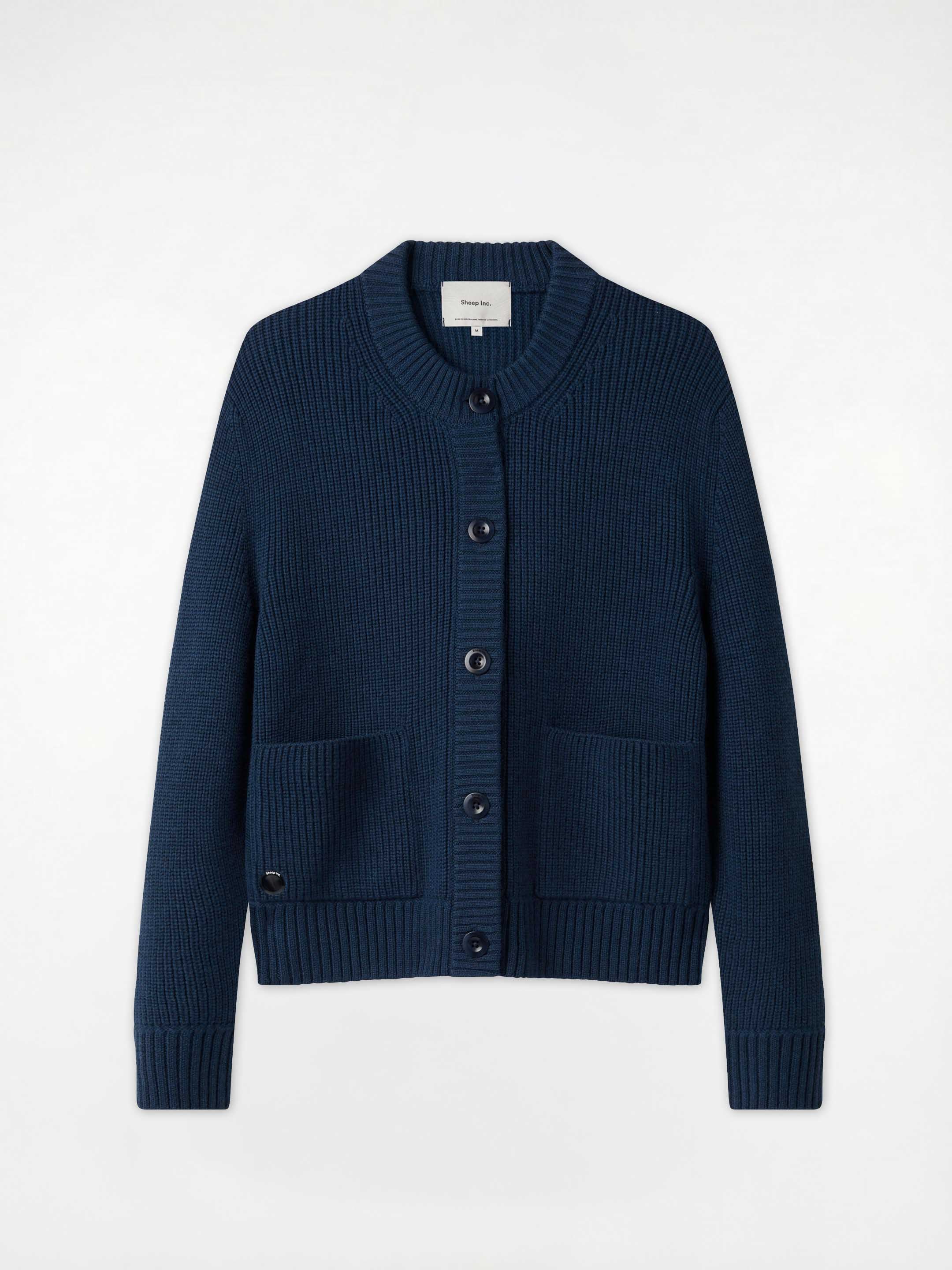 The Soft-Rib Cardigan - Tasman Blue - Image 3