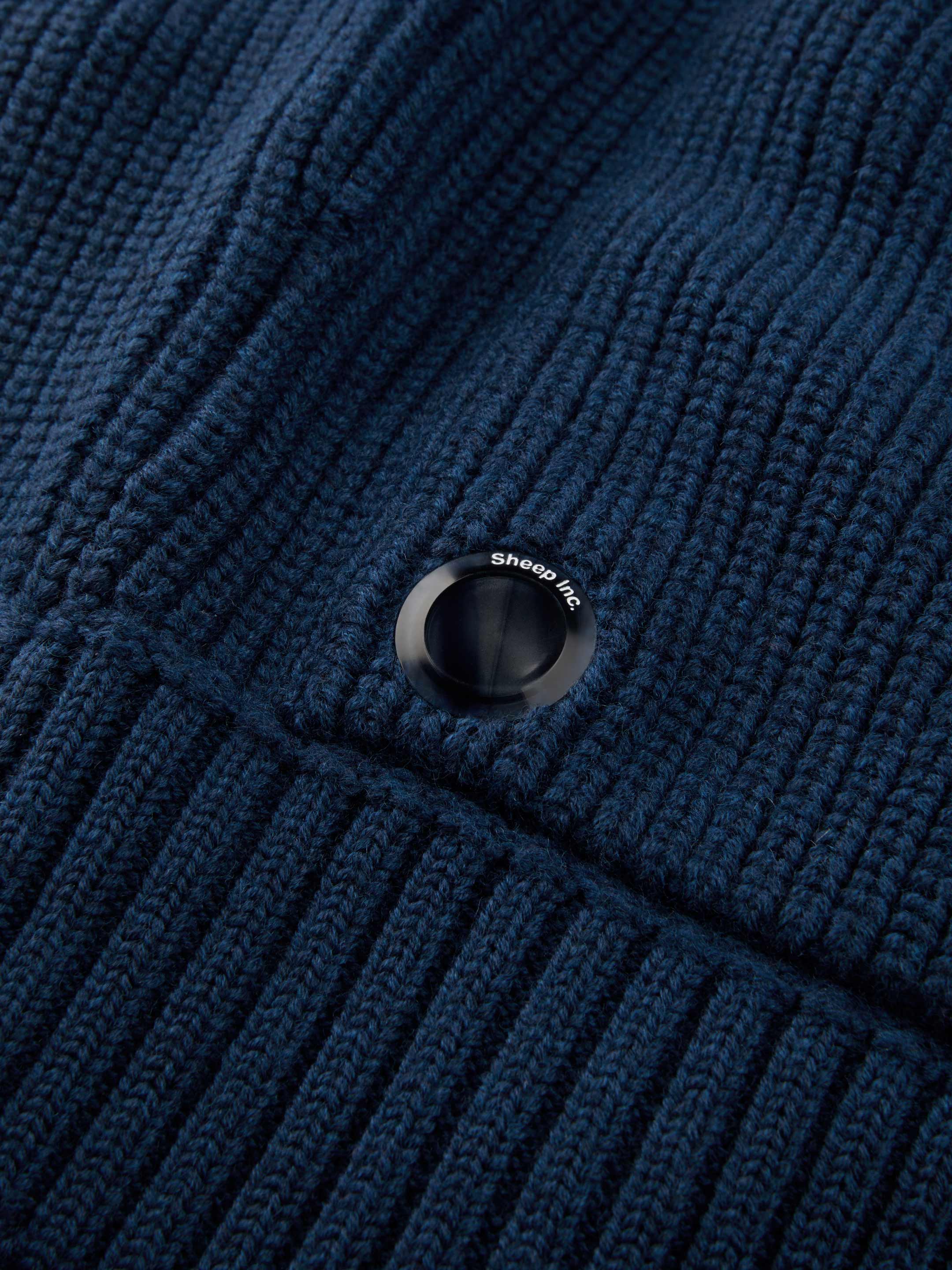 The Soft-Rib Cardigan - Tasman Blue - Image 5