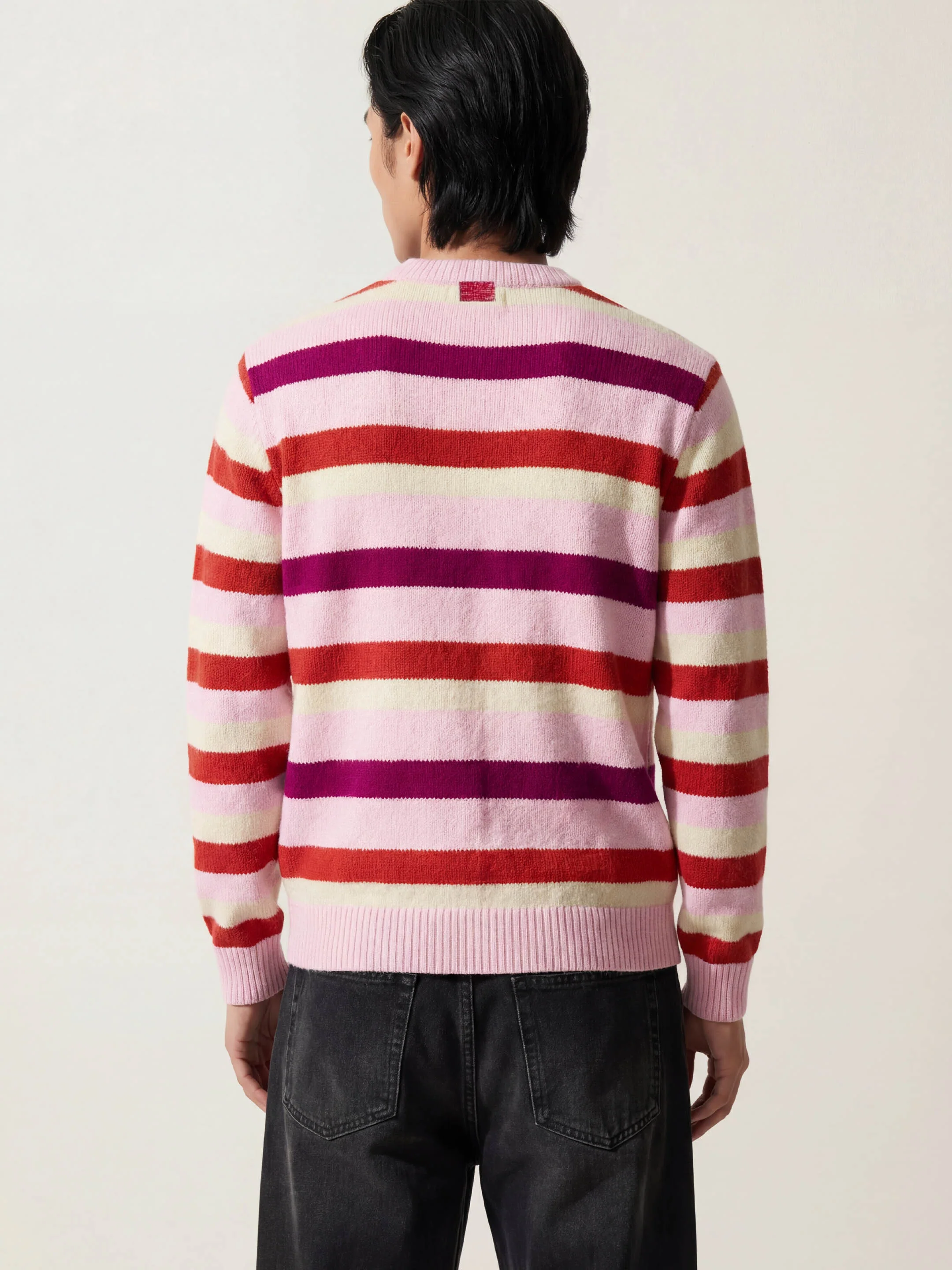 The Stripe Crewneck - Candyfloss Pink - Image 3