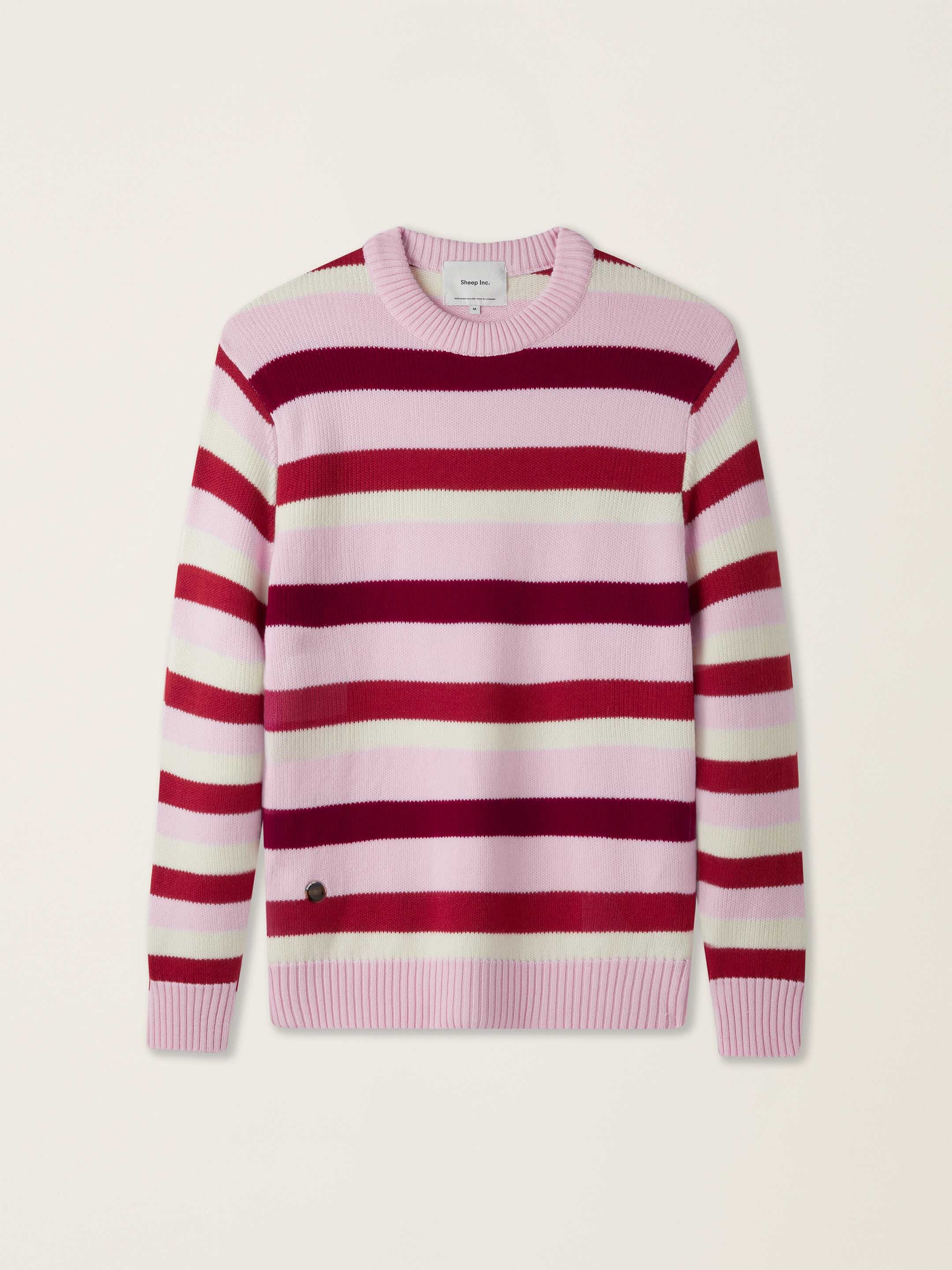 The Stripe Crewneck - Candyfloss Pink - Image 5
