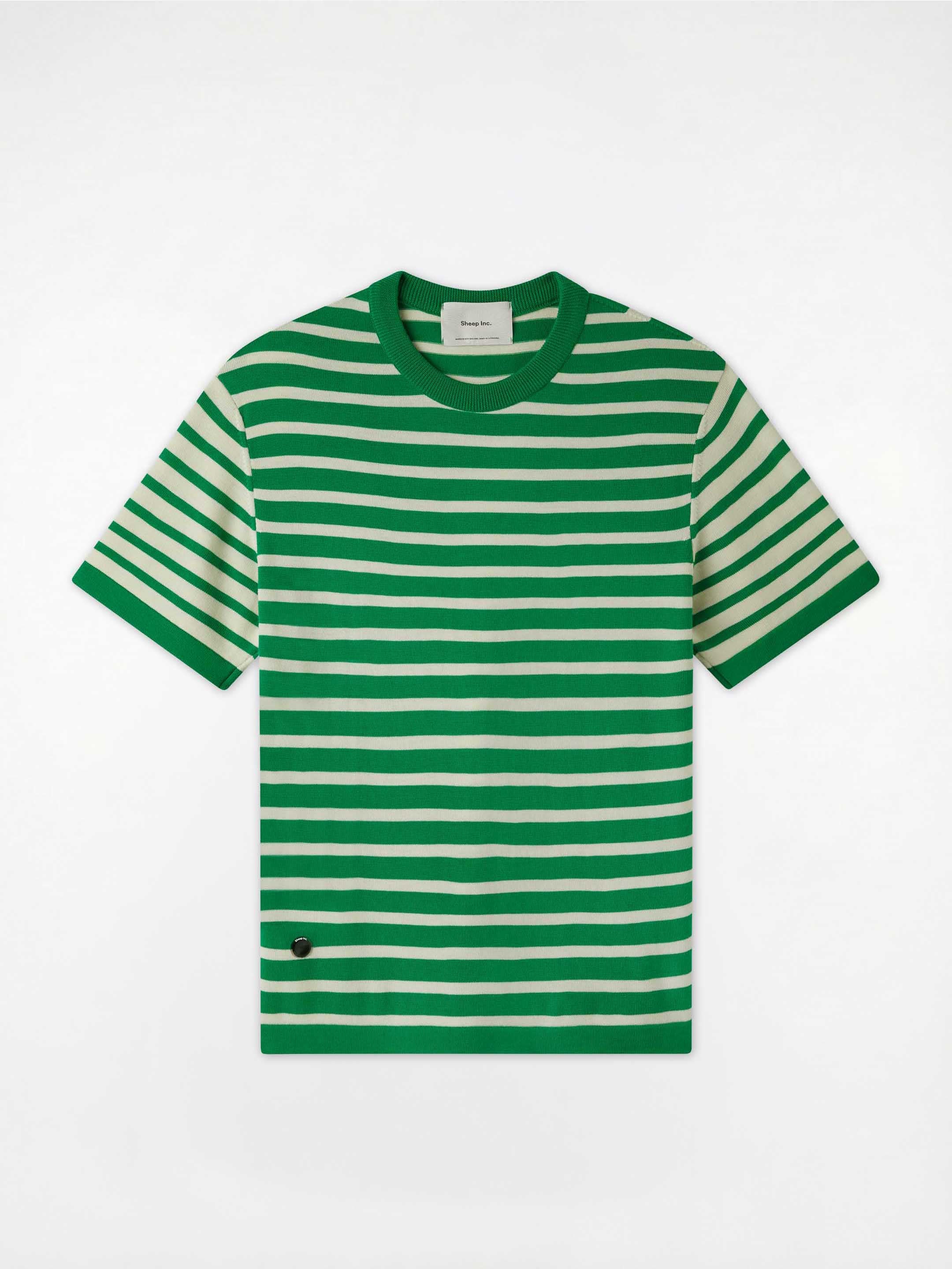 The Stripe T-Shirt - Bottle Green - Image 9