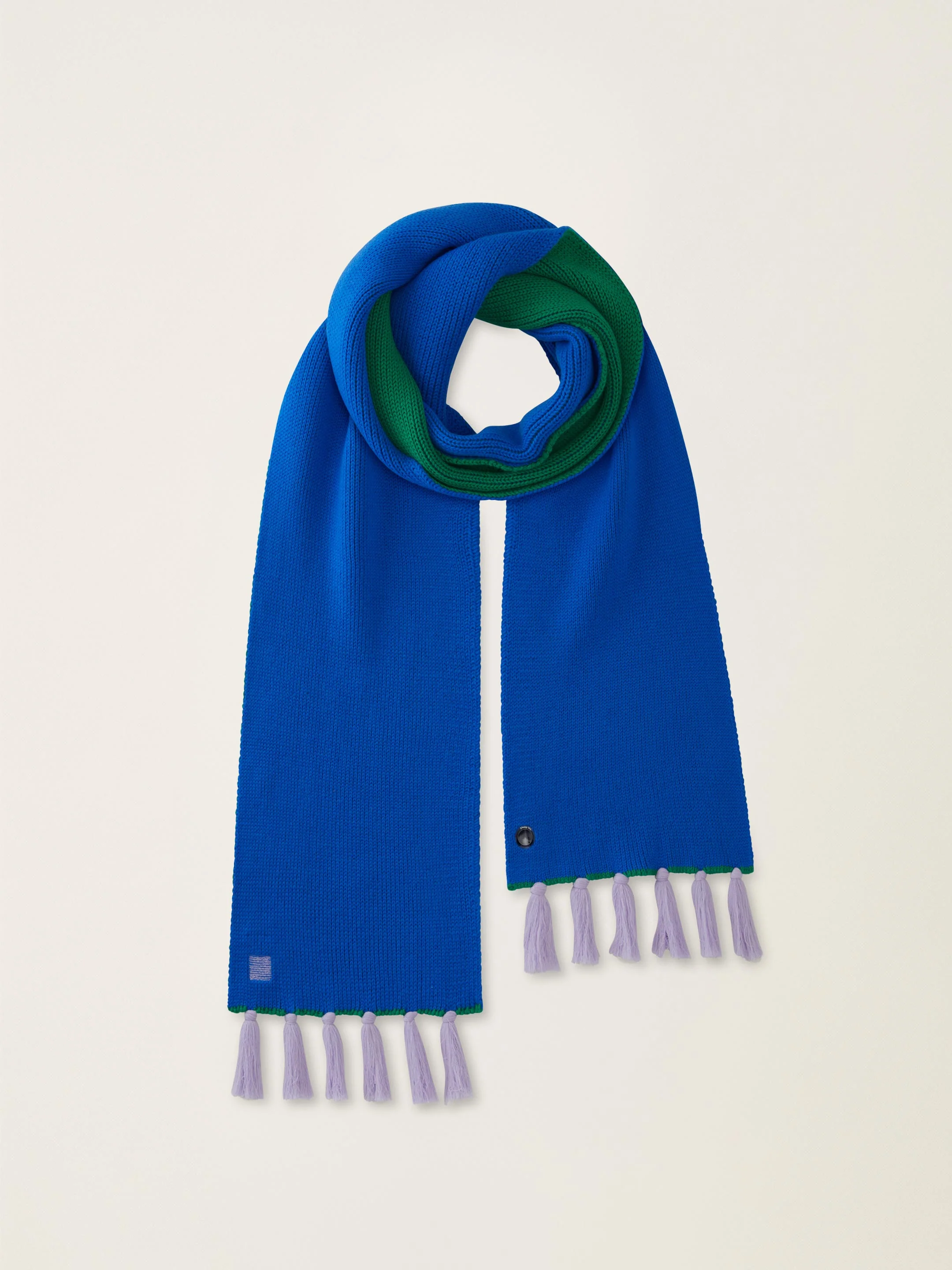 The Tassel Trail Scarf - Cobalt Blue - Image 3