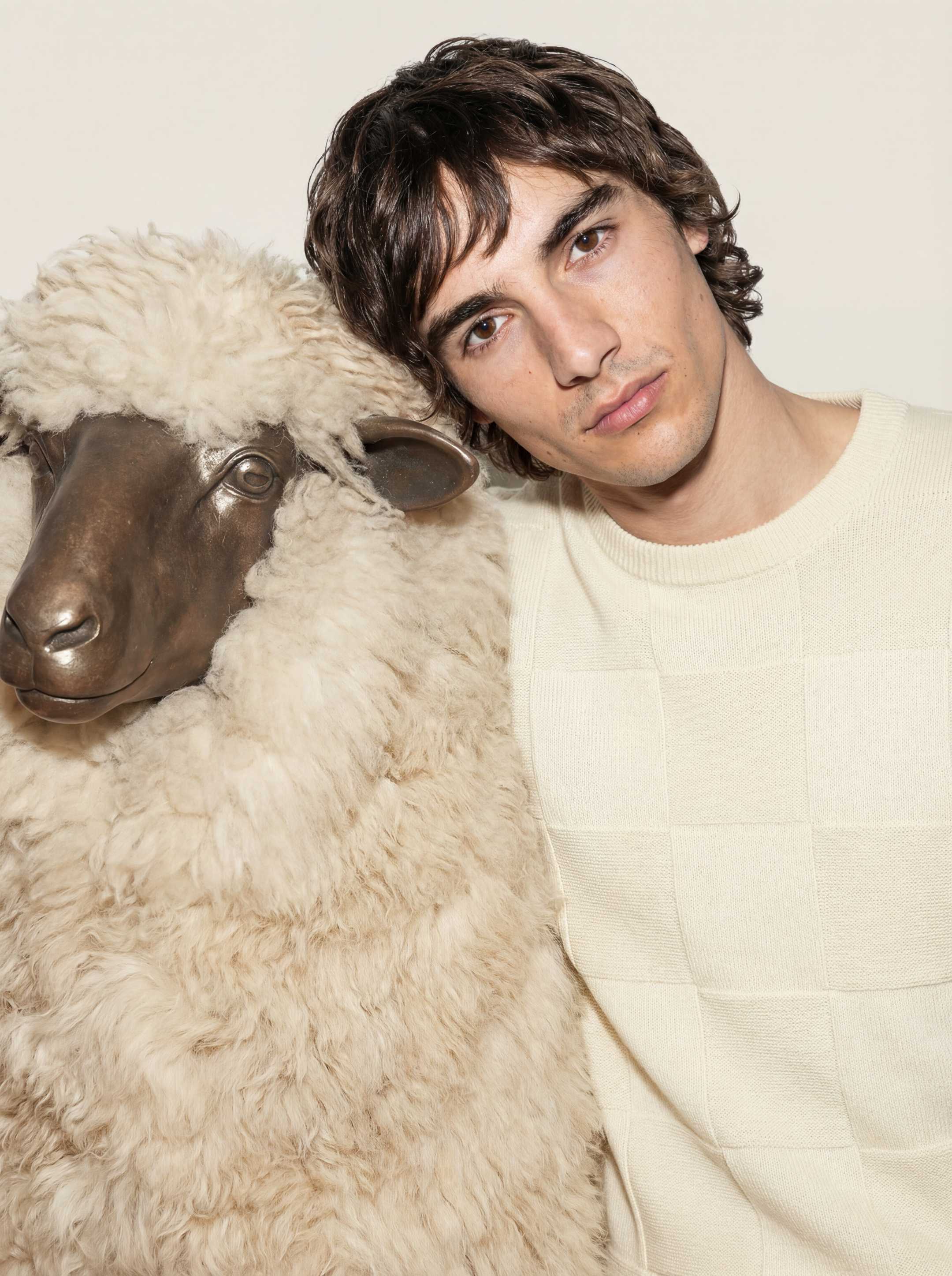 The Textured Crewneck - Raw White - Image 9