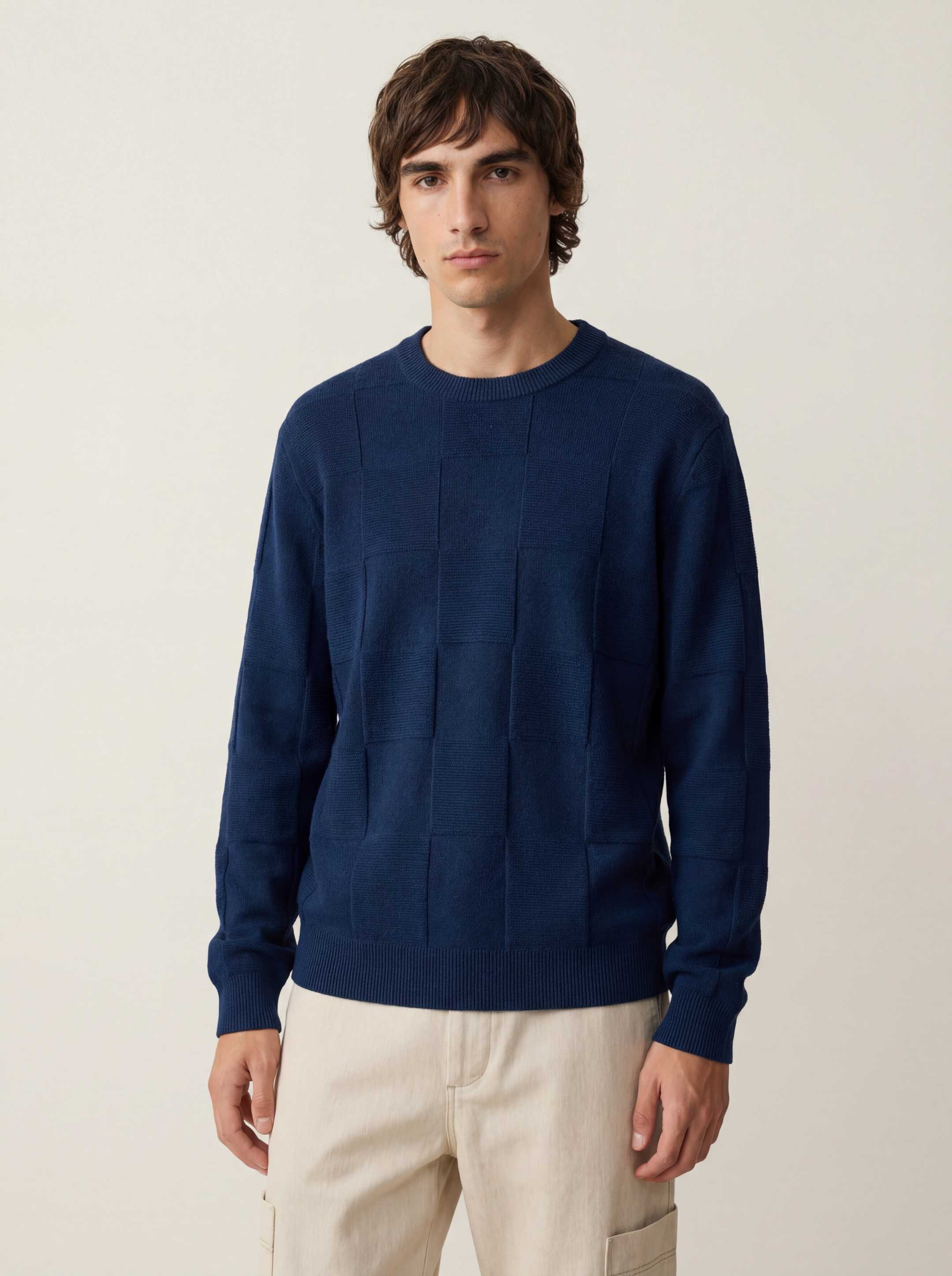 The Textured Crewneck - Tasman Blue - Image 3