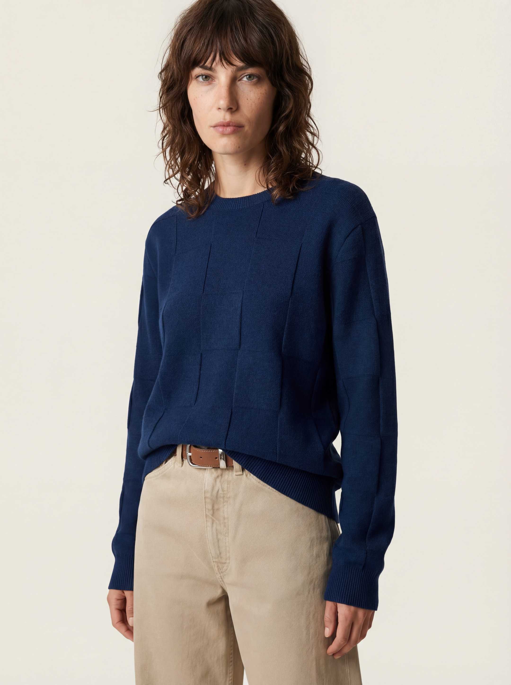 The Textured Crewneck - Tasman Blue - Image 4