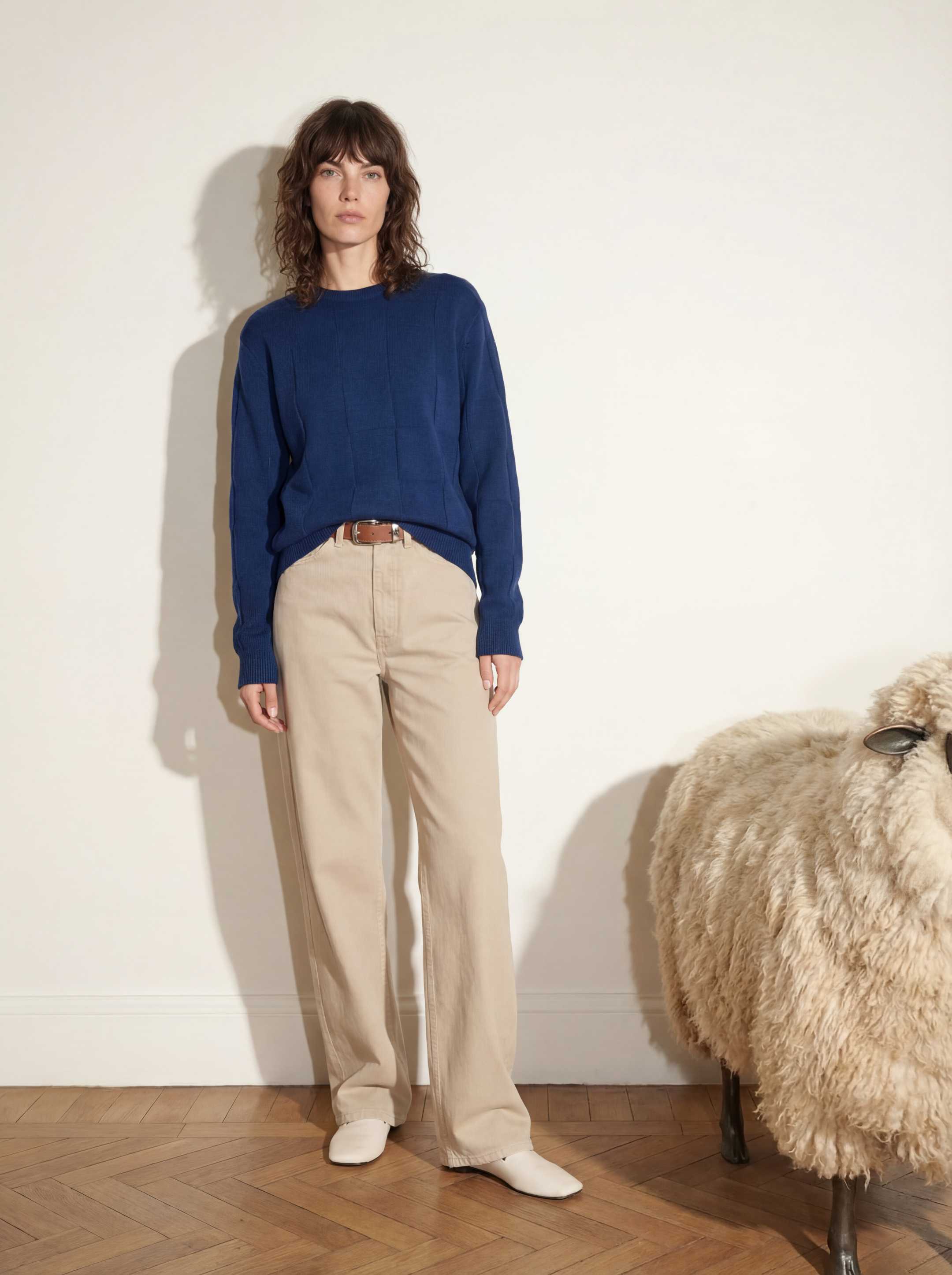 The Textured Crewneck - Tasman Blue - Image 8