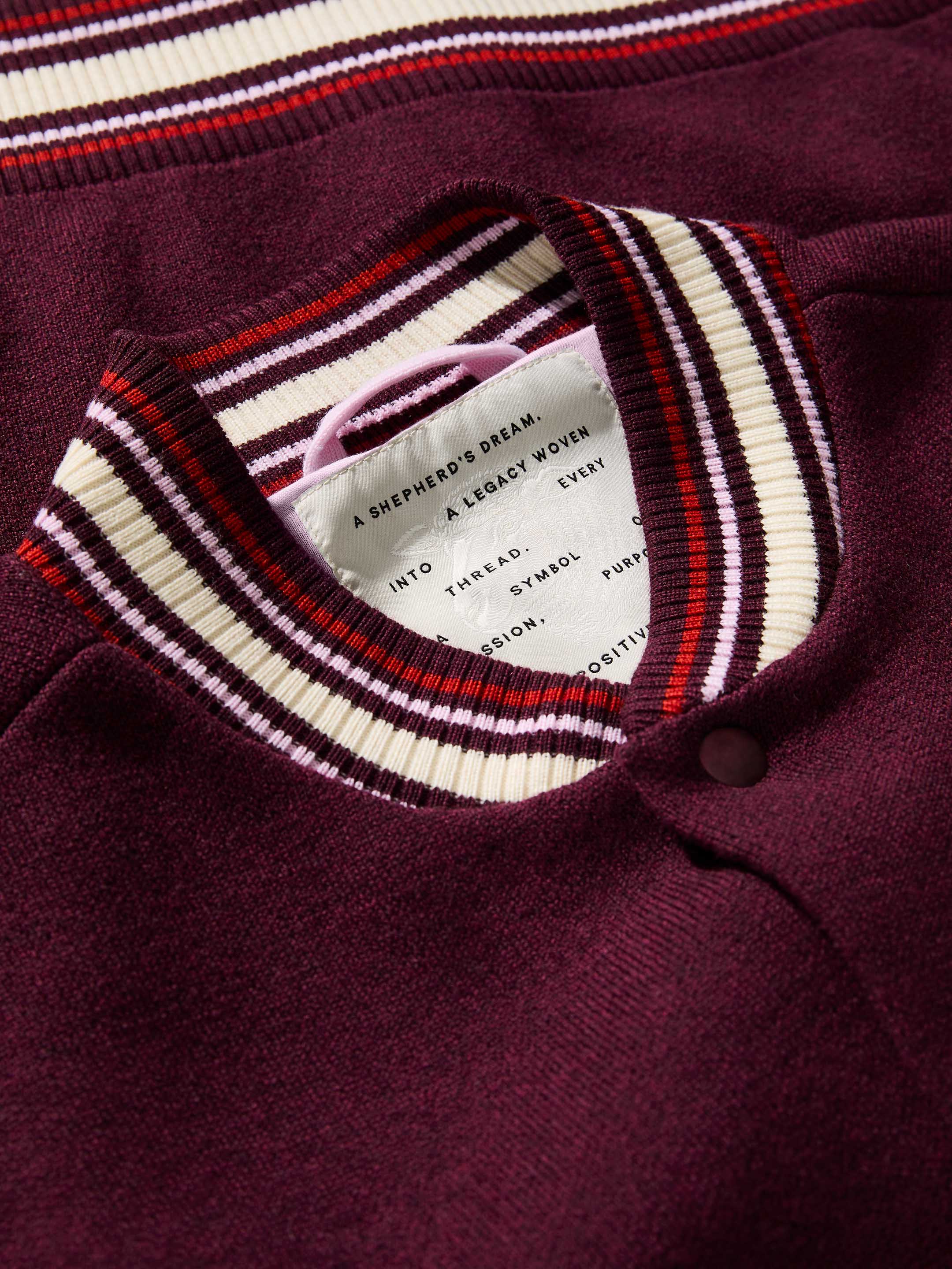 The Varsity Jacket - Konini Burgundy - Image 6