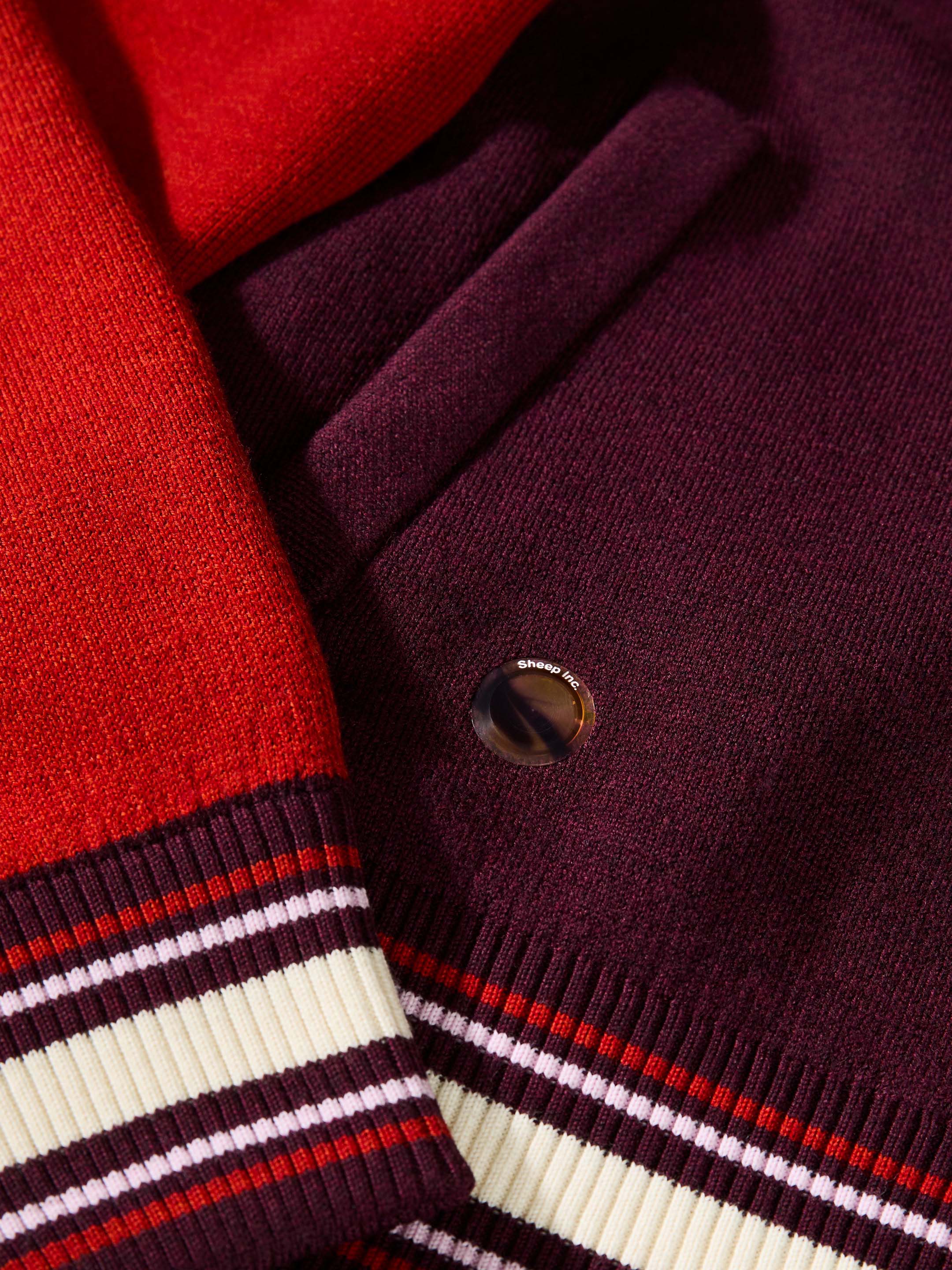 The Varsity Jacket - Konini Burgundy - Image 7