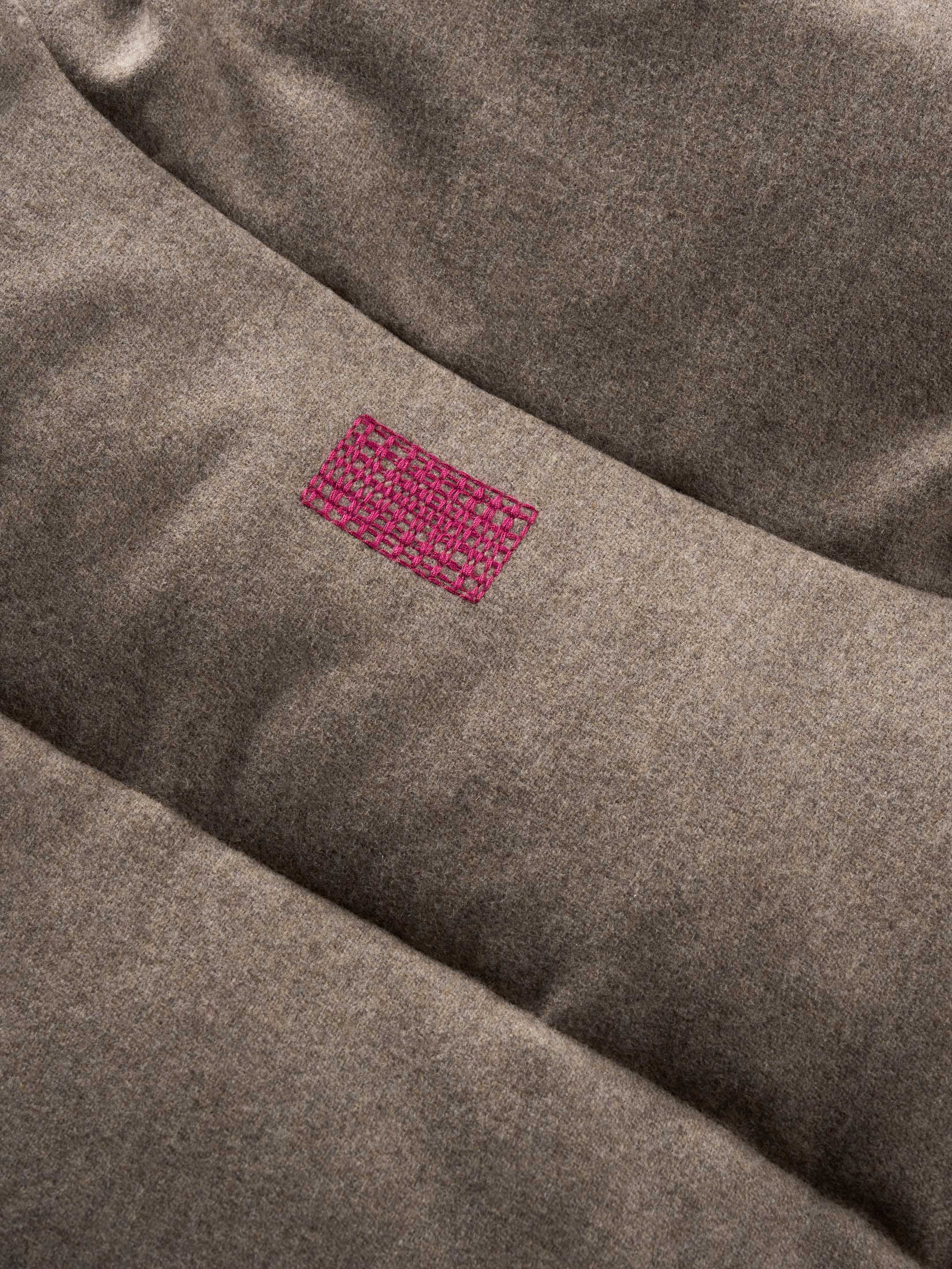 The Wool Puffer Jacket - Fawn Brown - Image 9