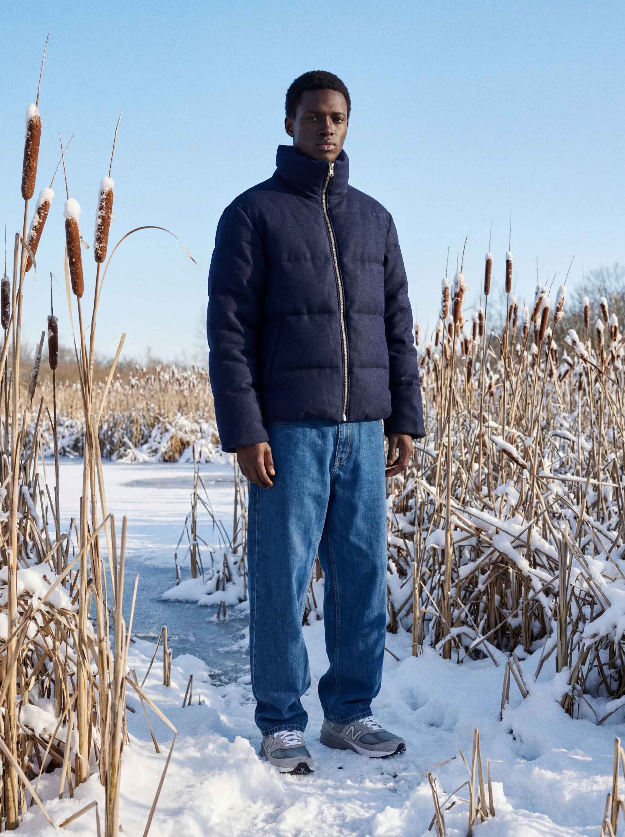 The Wool Puffer Jacket - Pacific Blue - Image 13