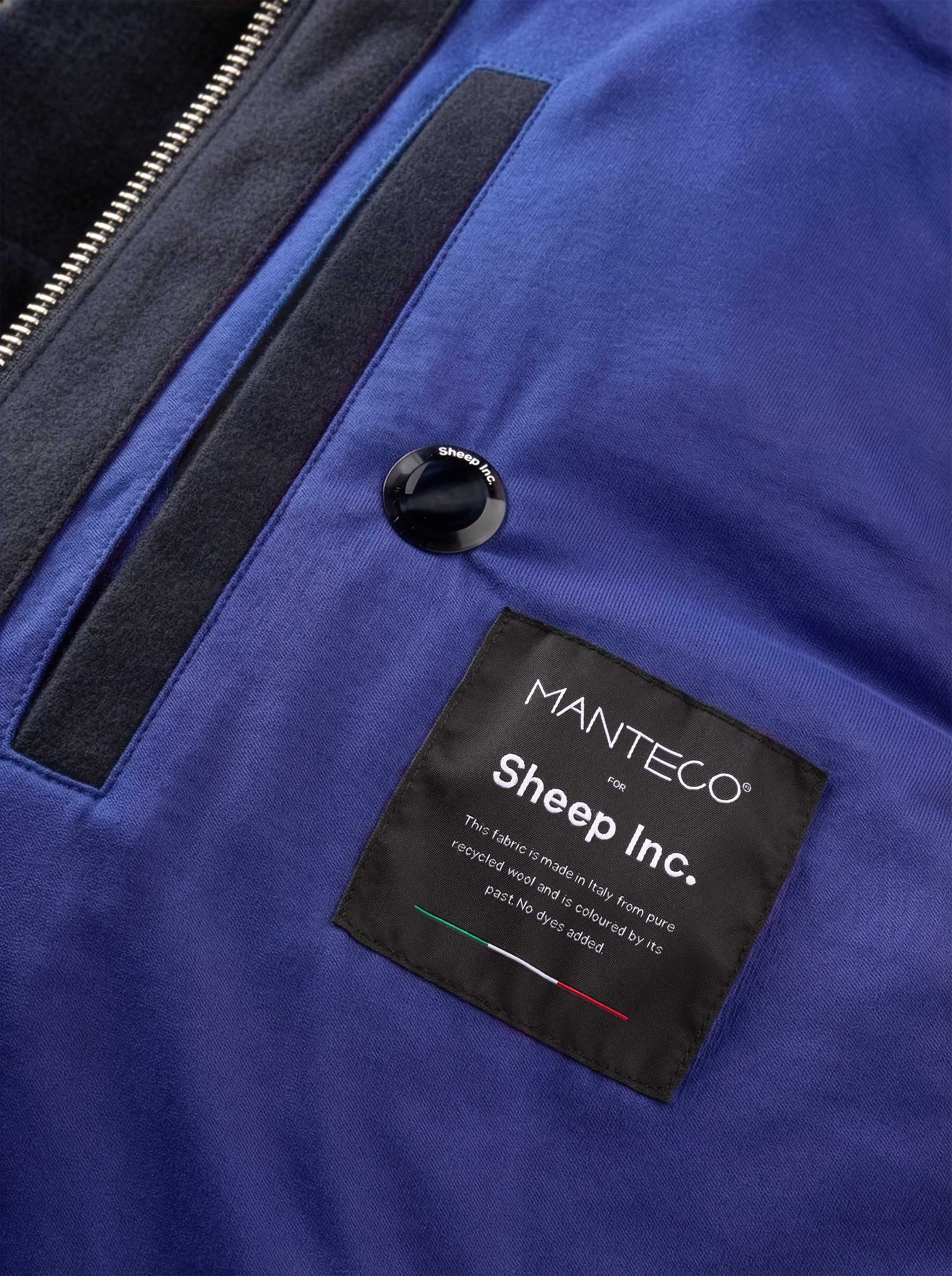 The Wool Puffer Jacket - Pacific Blue - Image 9